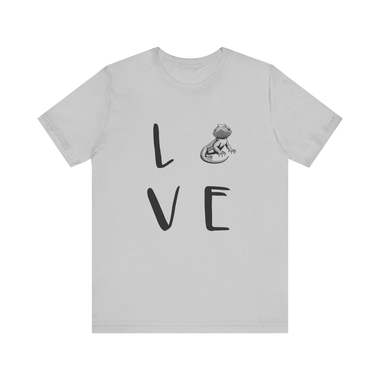 Beardie Love Unisex Jersey Tee - Casual Everyday Wear - Great for Reptile Lovers