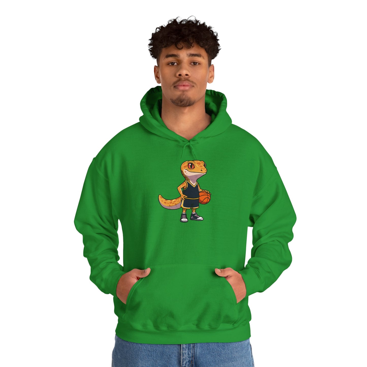 Gecko Baller Unisex Hooded Sweatshirt with Bold Print - Great for Reptile Lovers