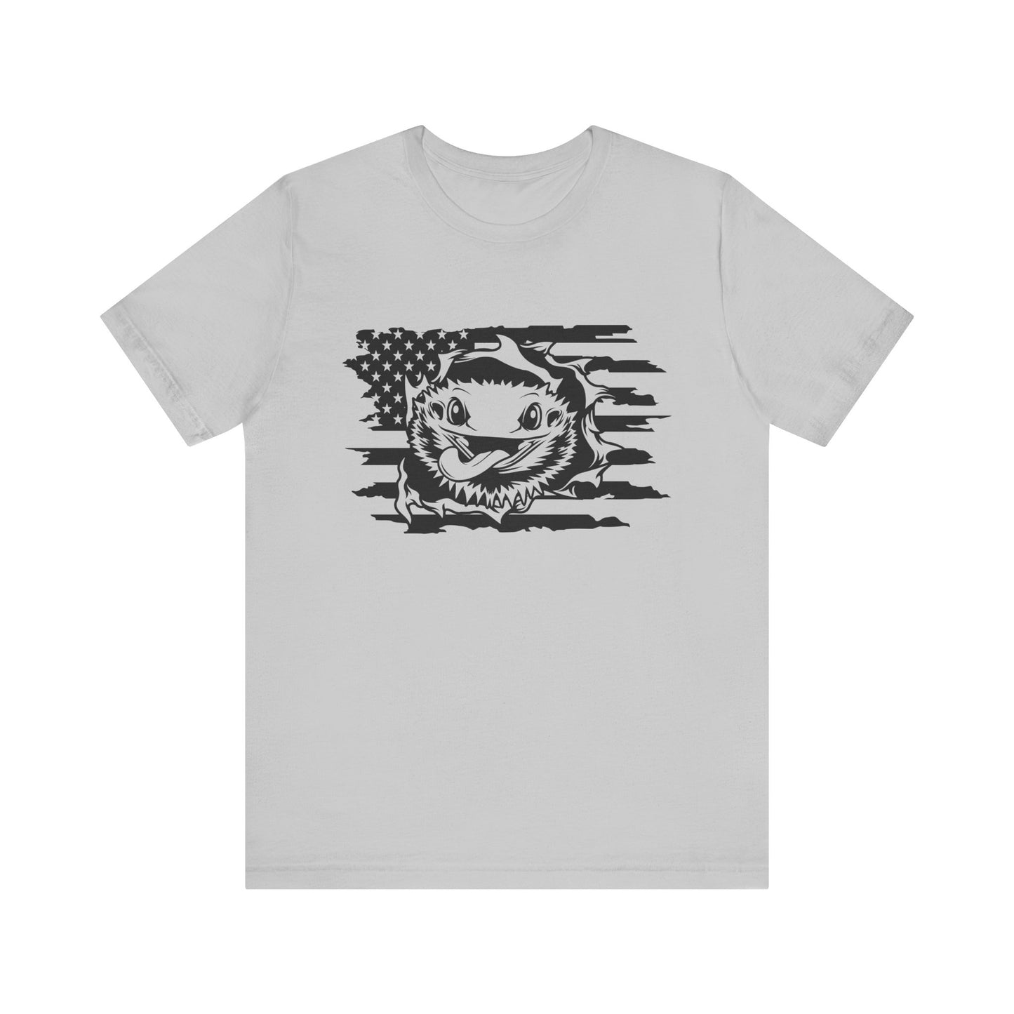 Beardie Flag Exit Unisex Jersey Tee - Casual Everyday Wear - Great for Reptile Lovers