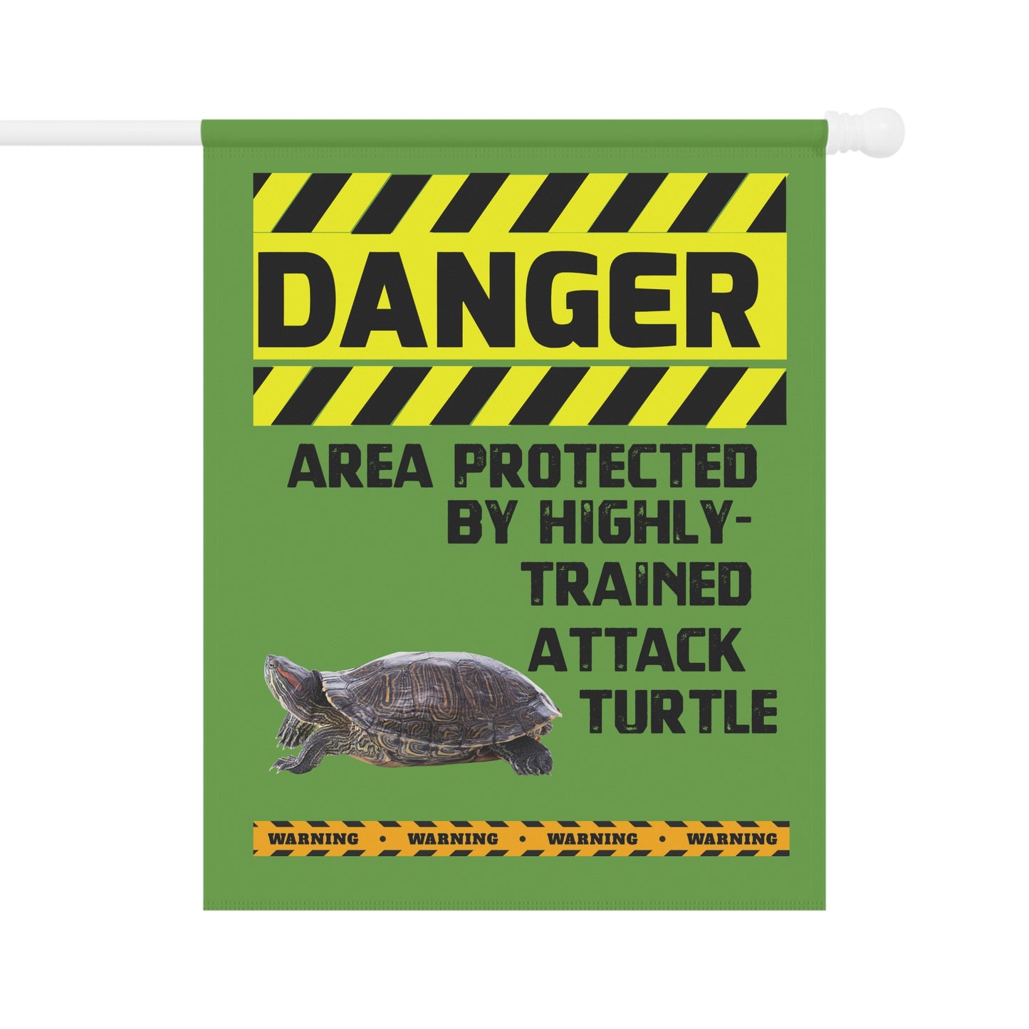 Turtle Danger Garden House Banner - Customizable Outdoor Decor to Showcase Your Love of Reptiles