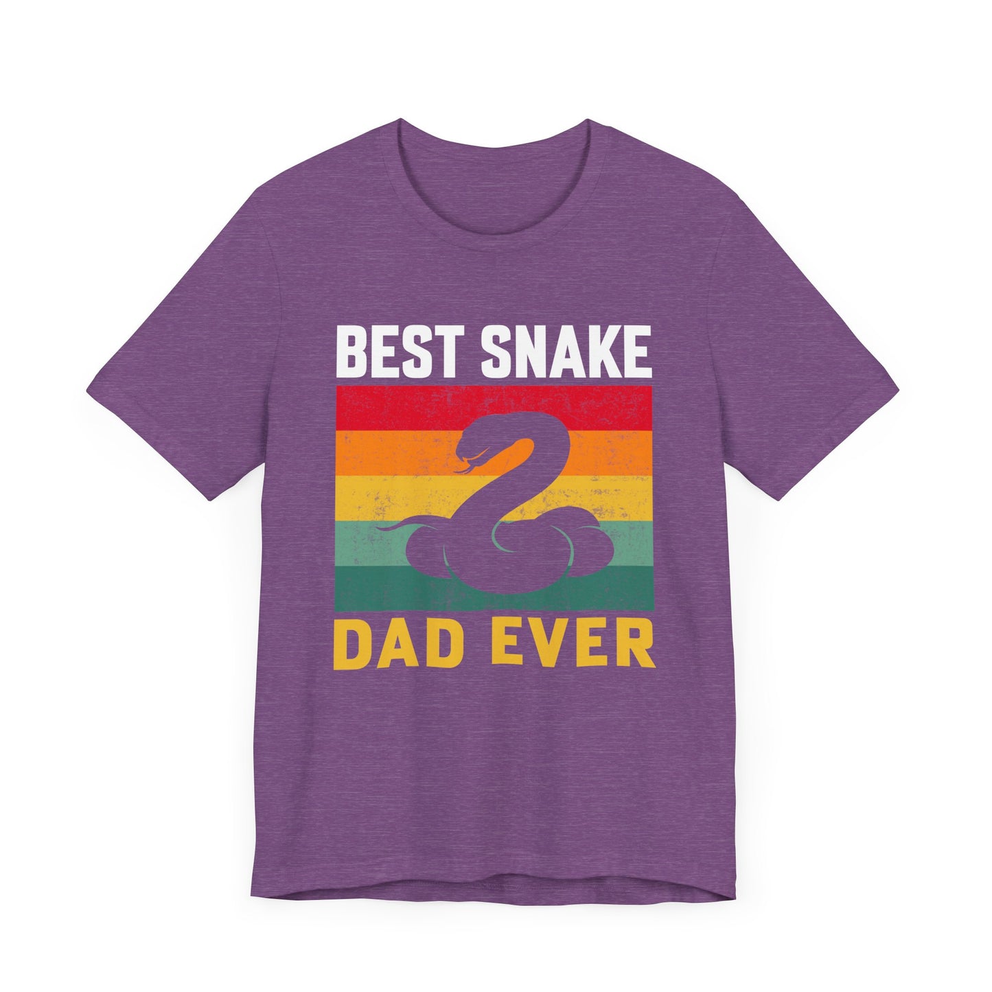 "Best Snake Dad" Unisex Jersey Tee - Casual Everyday Wear - Great for Reptile Lovers
