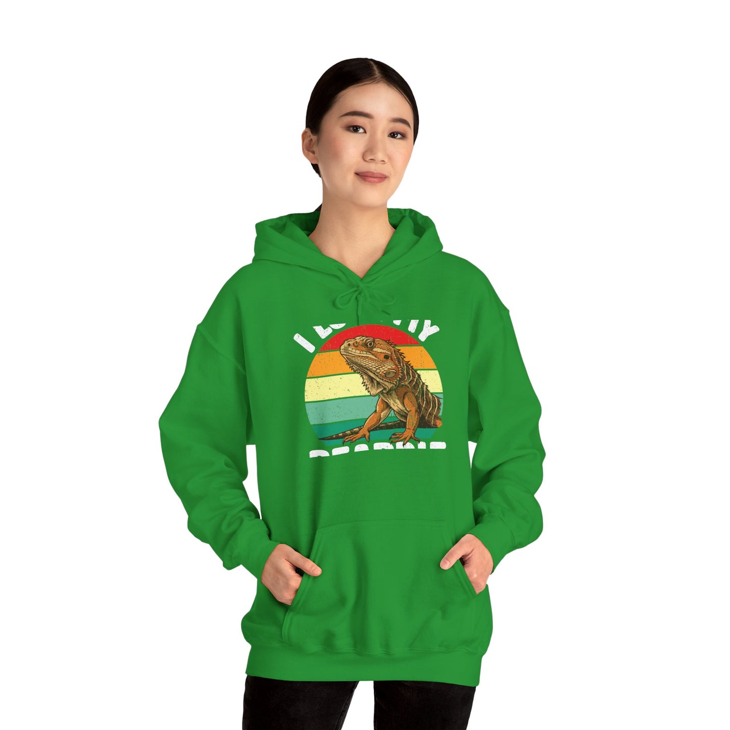 Beardie Unisex Hooded Sweatshirt with Bold Print - Great for Reptile Lovers