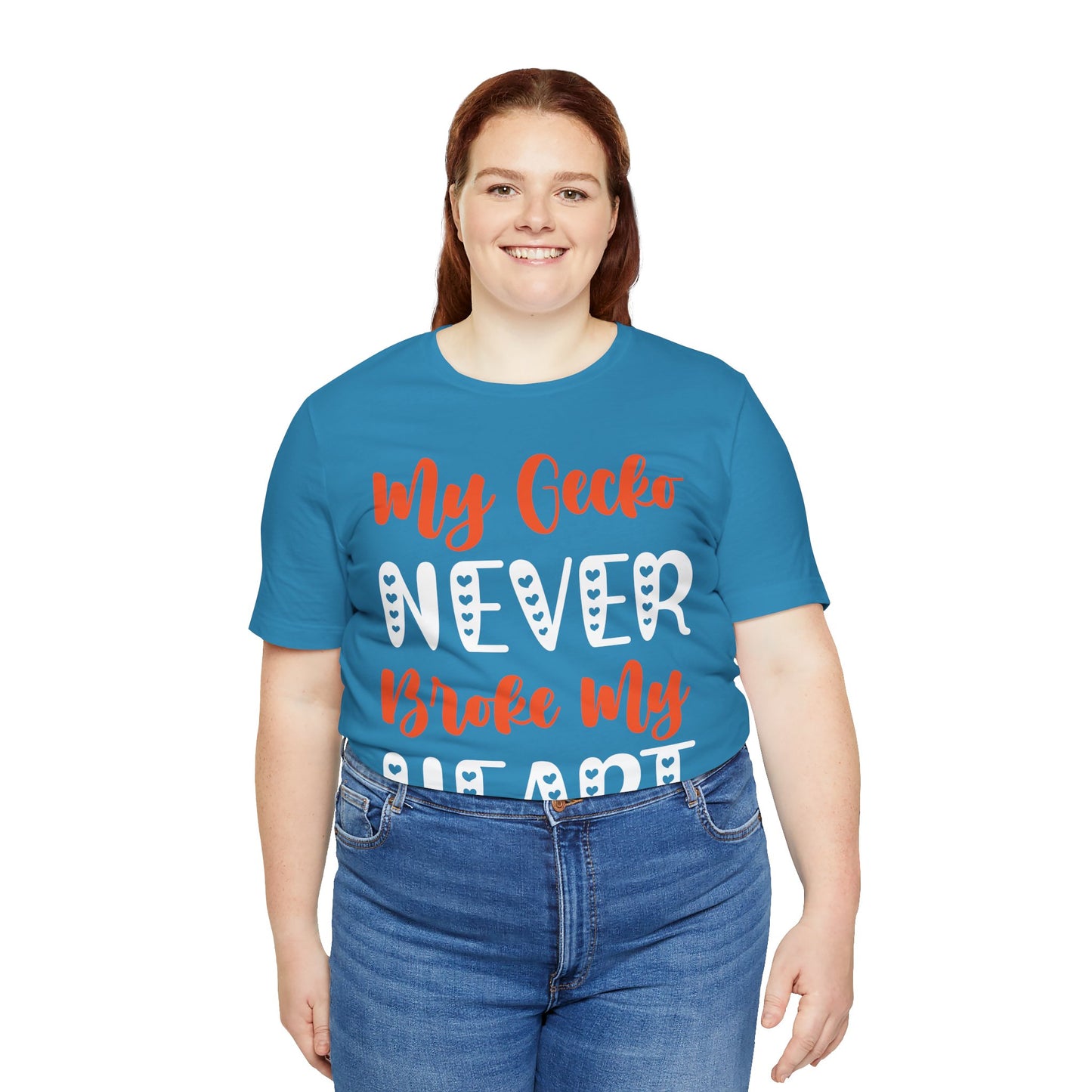 My Gecko Never Broke My Heart" Unisex Jersey Tee - Casual Everyday Wear - Great for Reptile Lovers