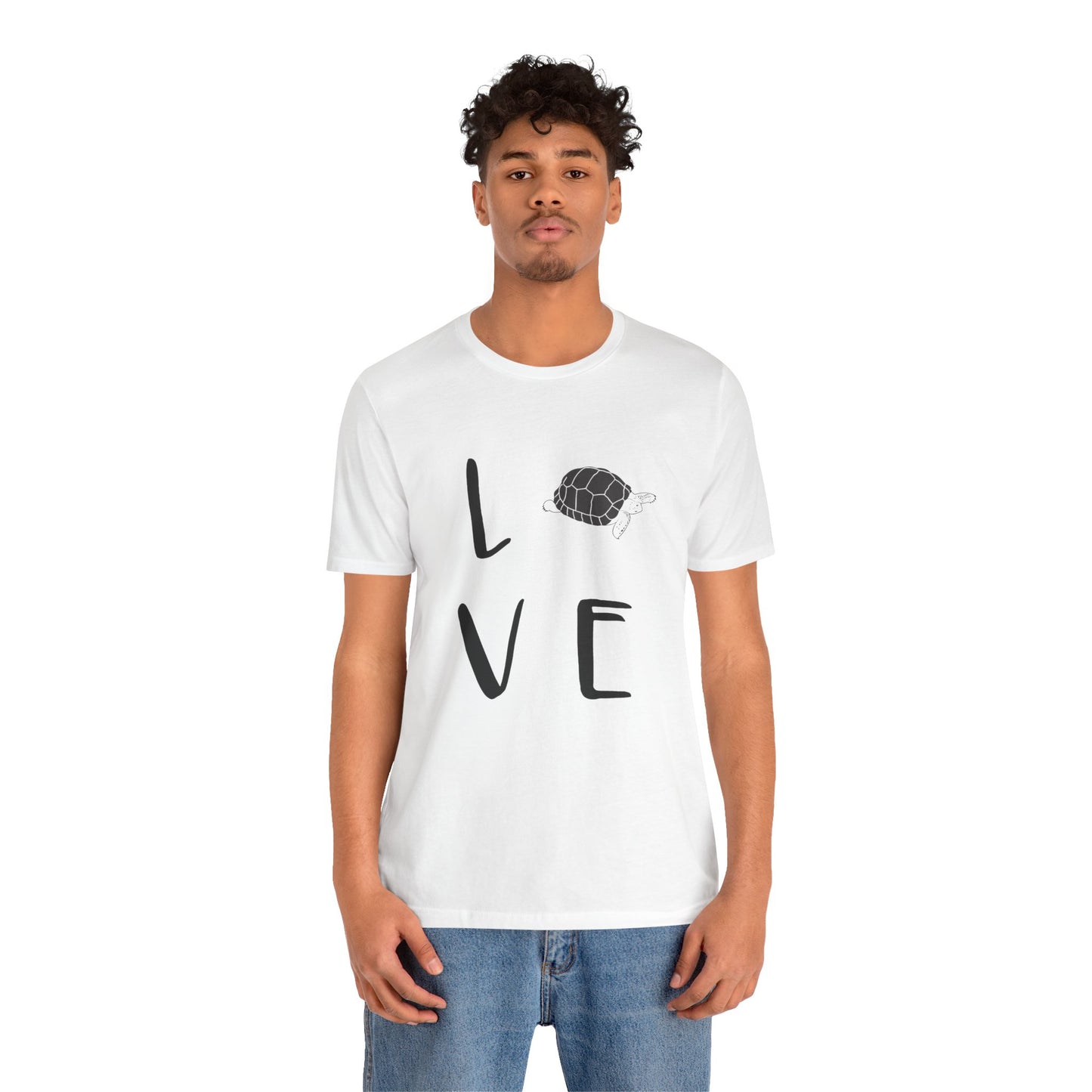 Tortoise Love Unisex Jersey Tee - Casual Everyday Wear - Great for Reptile Lovers