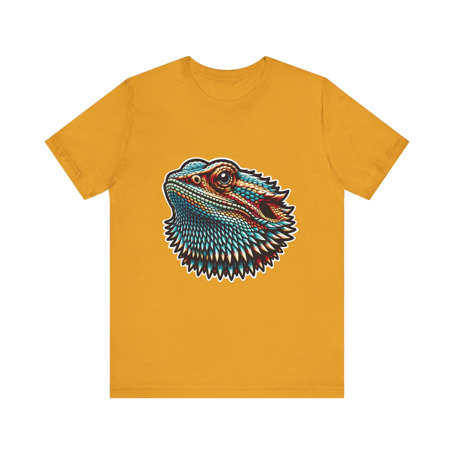 Beardie Head Unisex Jersey Tee - Casual Everyday Wear - Great for Reptile Lovers
