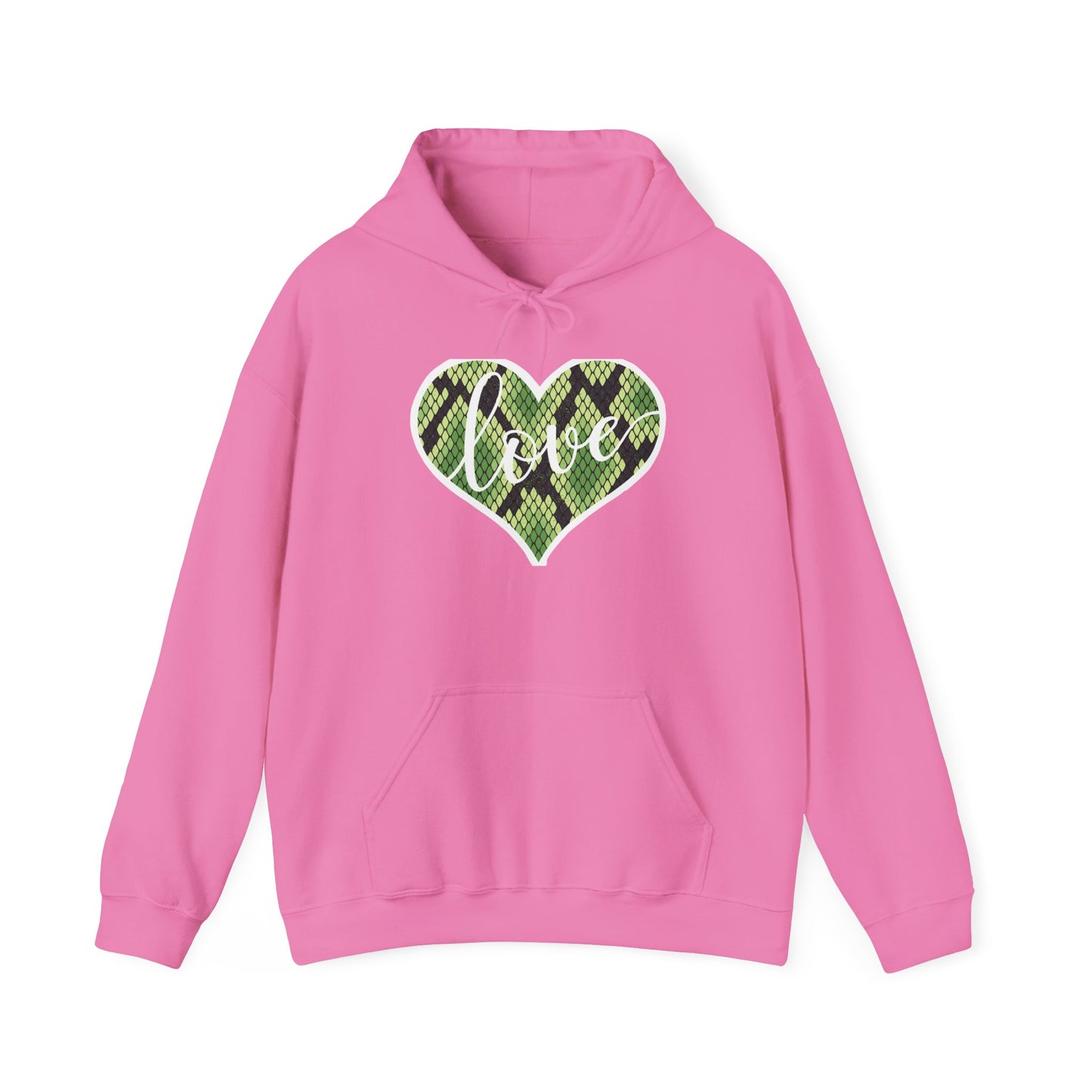 Reptile Love Unisex Hooded Sweatshirt with Bold Print - Great for Reptile Lovers