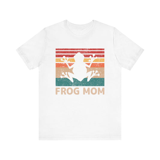 "Frog Mom" Unisex Jersey Tee - Casual Everyday Wear - Great for Reptile Lovers