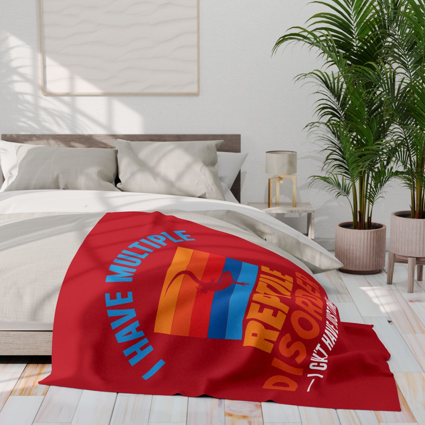 "Multiple Reptile Disorder" Cozy Arctic Fleece Blanket | Perfect for Home Decor, Gifting, and Cozy Nights - Snuggle up with a Reptile