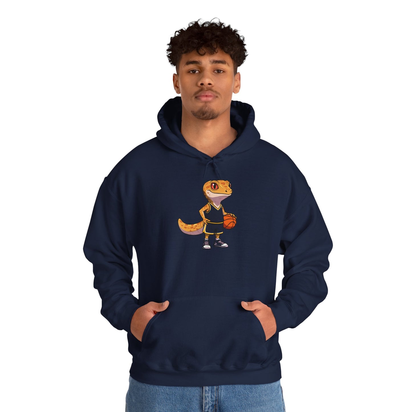 Gecko Baller Unisex Hooded Sweatshirt with Bold Print - Great for Reptile Lovers