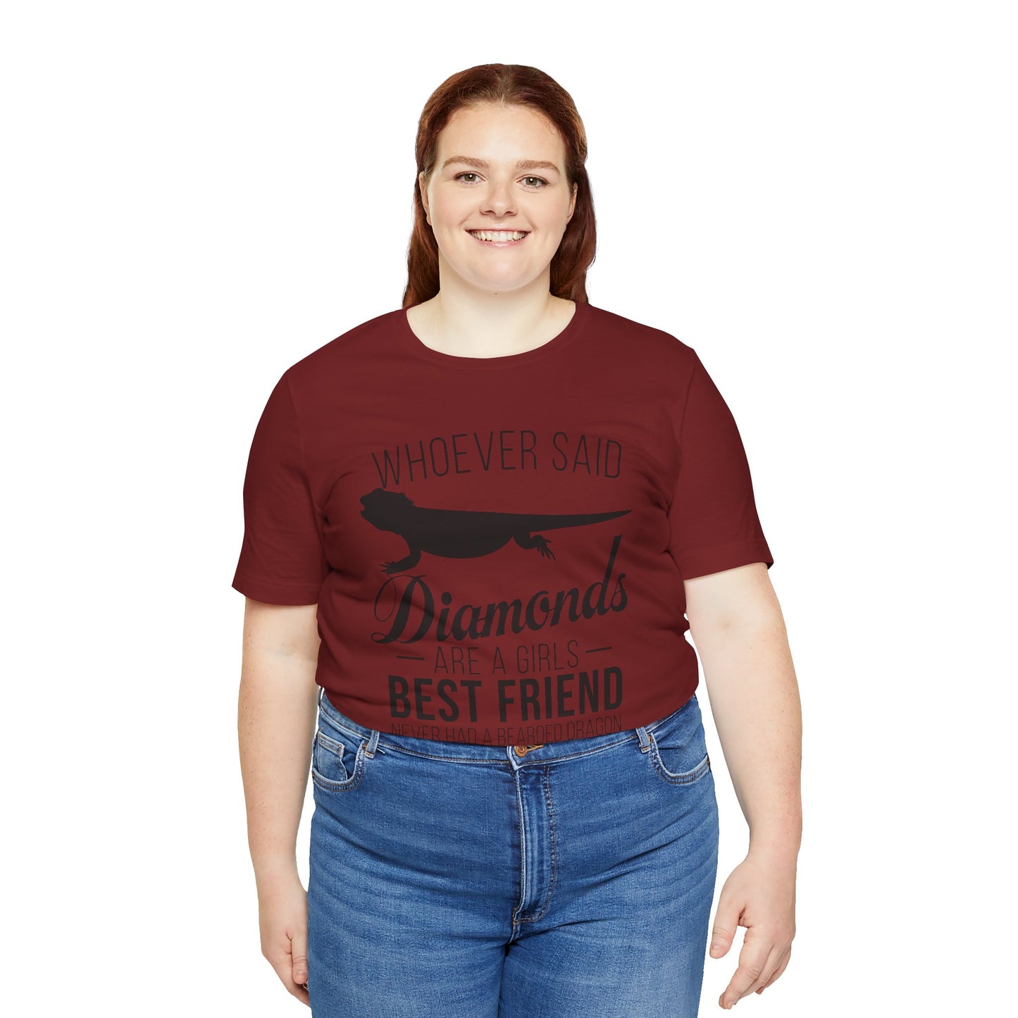 Dragons Are a Girl's Best Friend Unisex Jersey Tee - Casual Everyday Wear - Great for Reptile Lovers