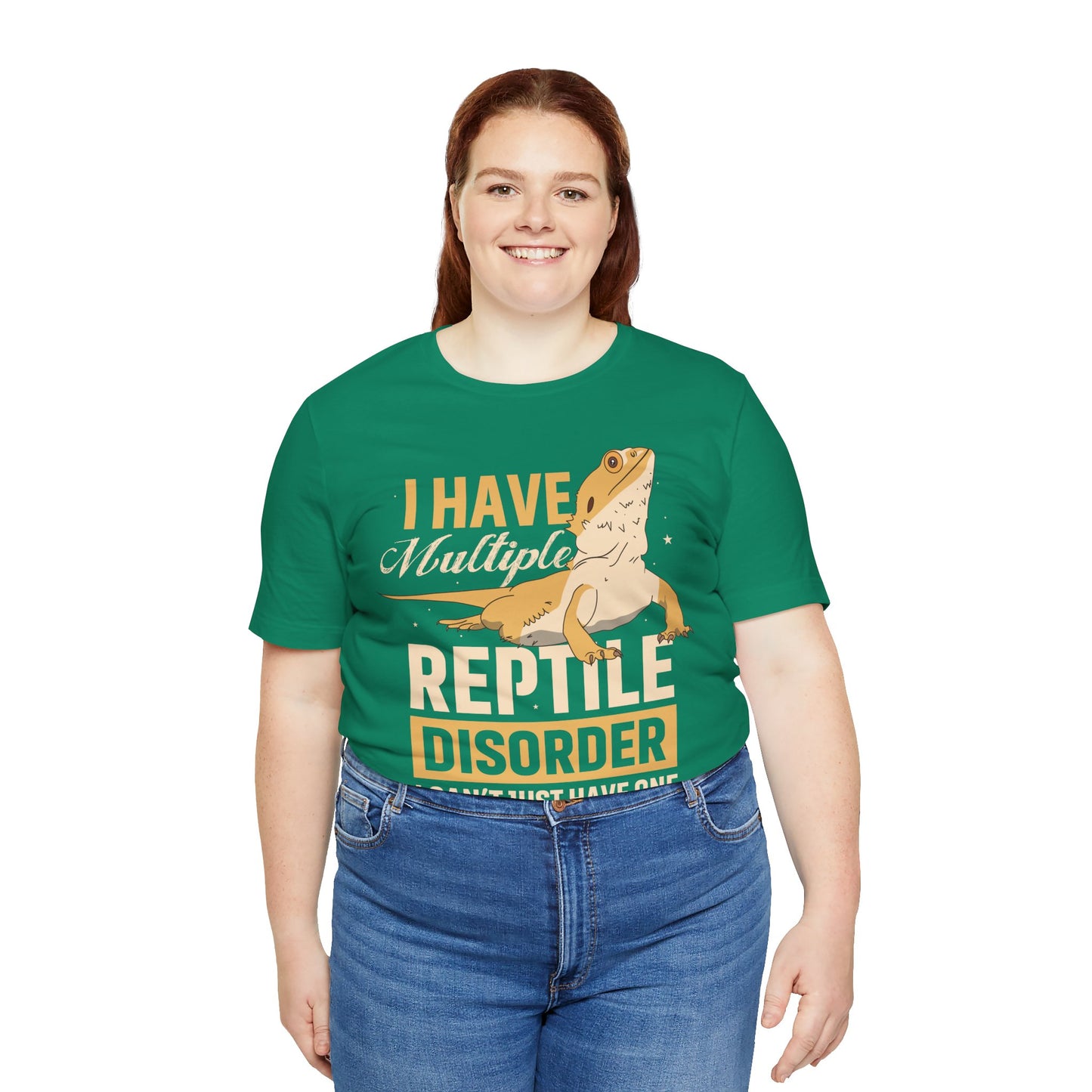 "Multiple Reptile Disorder" Print Unisex Jersey Tee - Casual Everyday Wear - Great for Reptile Lovers