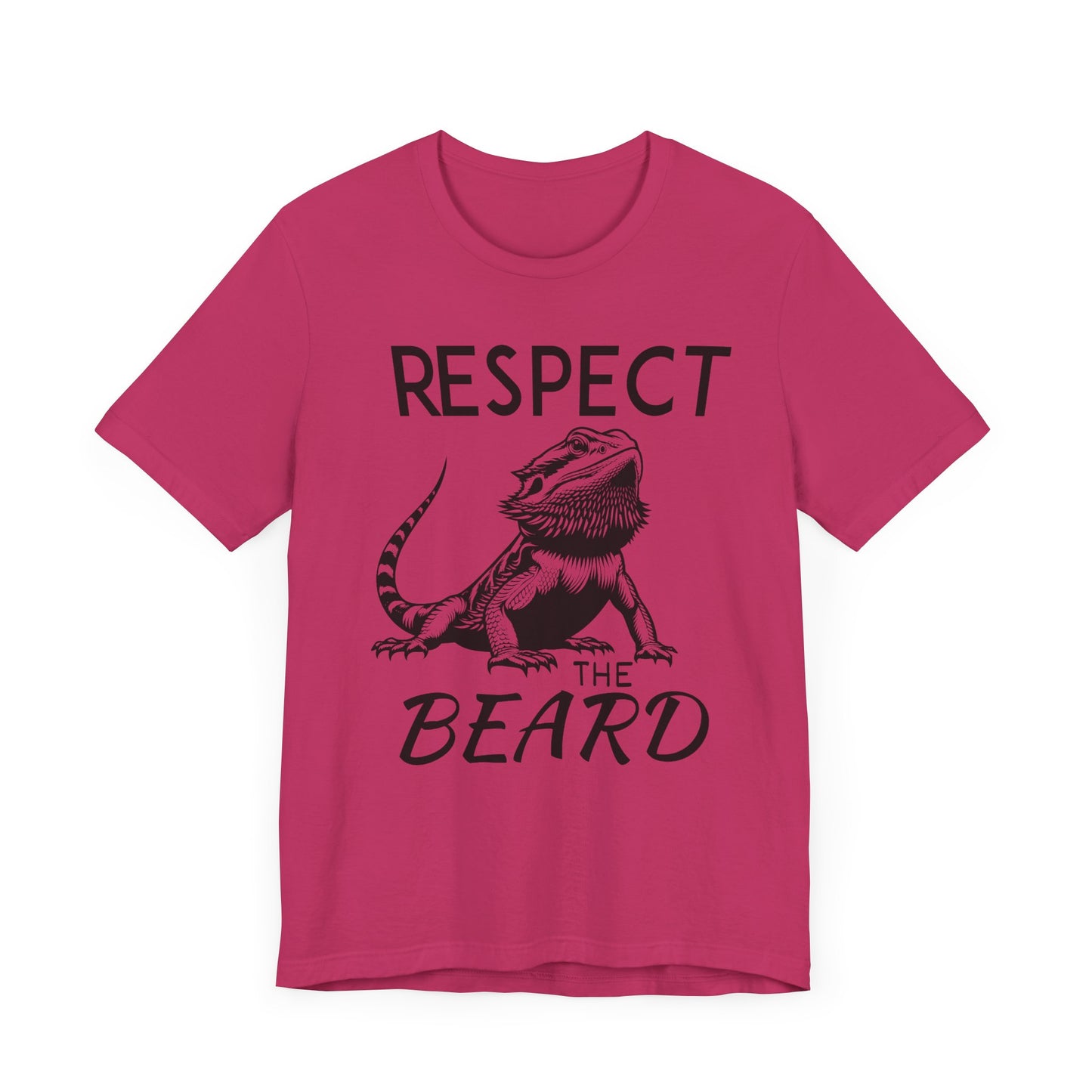 "Respect the Beard" Unisex Jersey Tee - Casual Everyday Wear - Great for Reptile Lovers