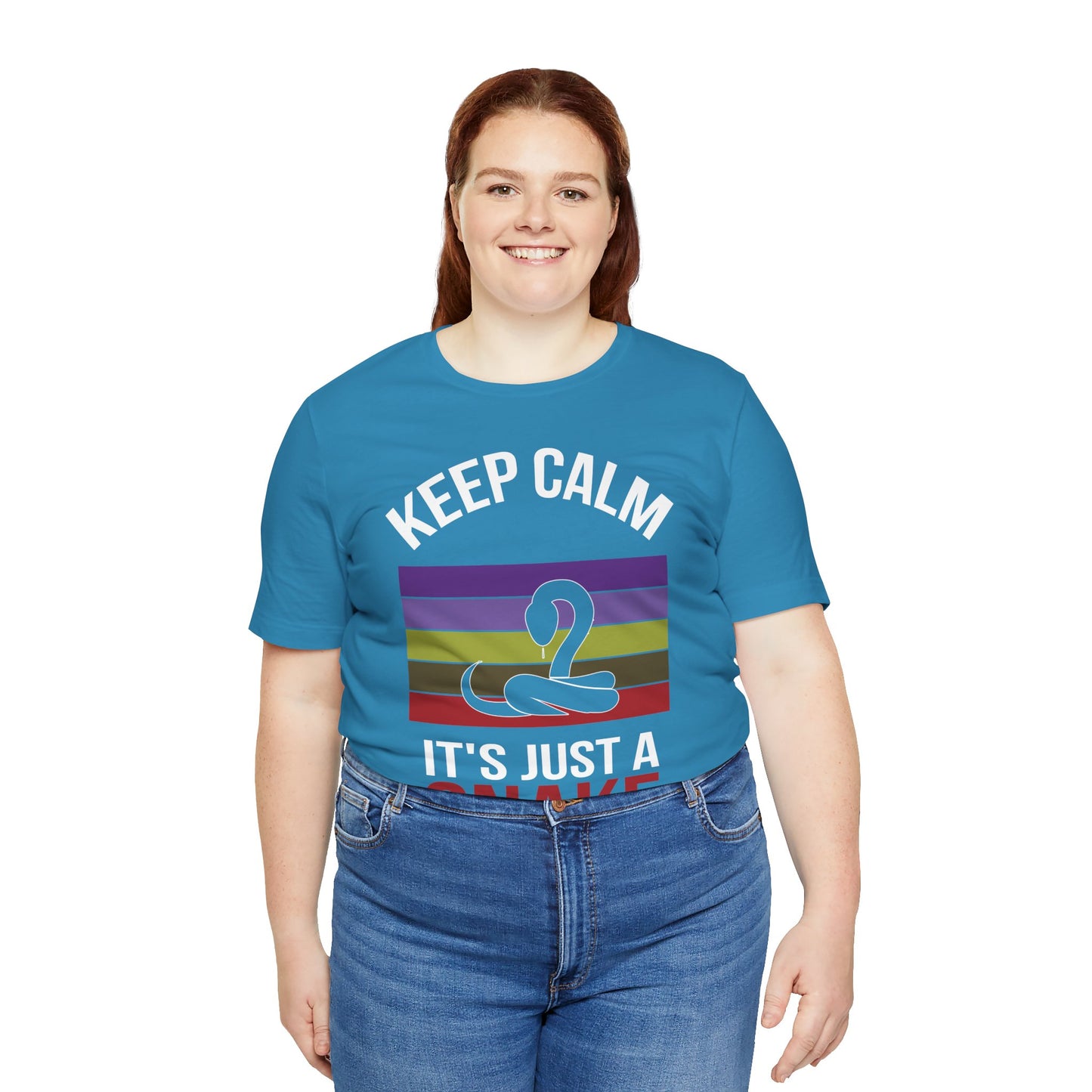 "It's Just a Snake" Unisex Jersey Tee - Casual Everyday Wear - Great for Reptile Lovers