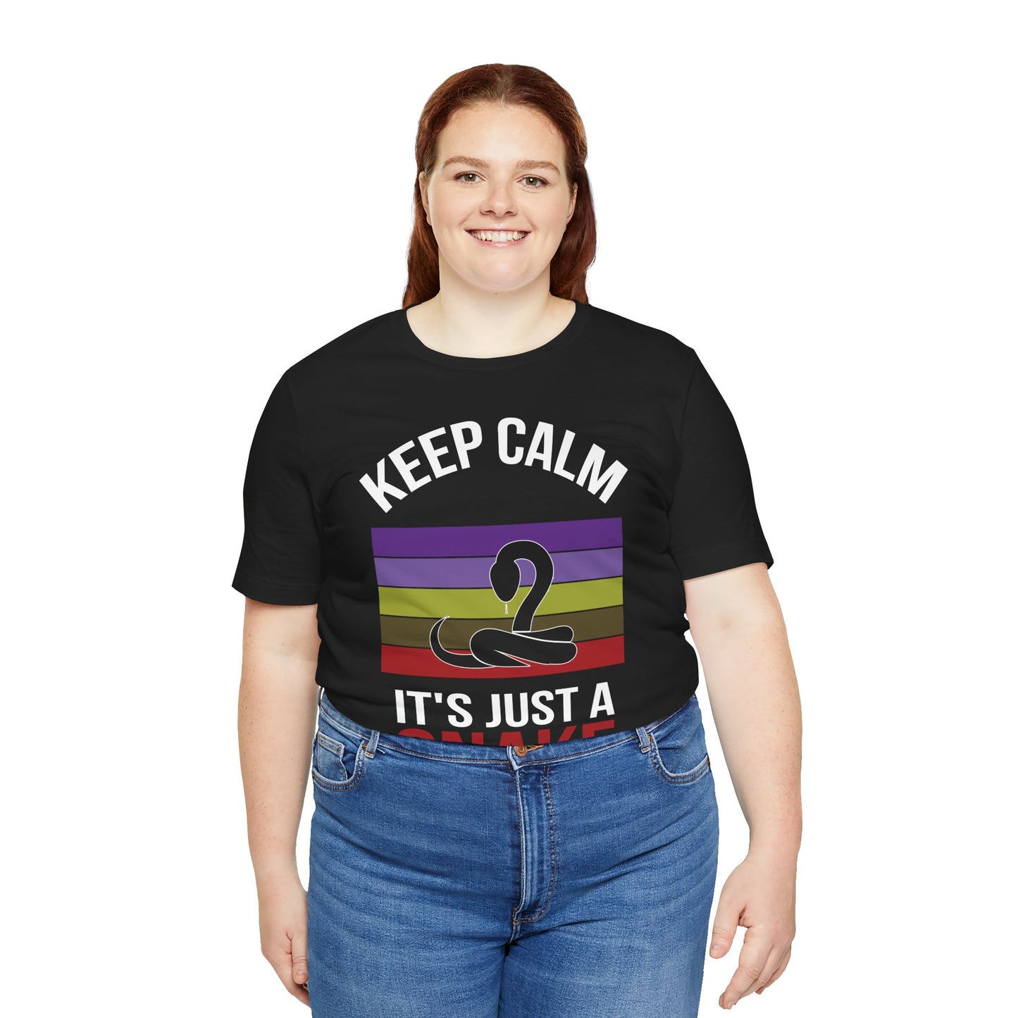 "It's Just a Snake" Unisex Jersey Tee - Casual Everyday Wear - Great for Reptile Lovers