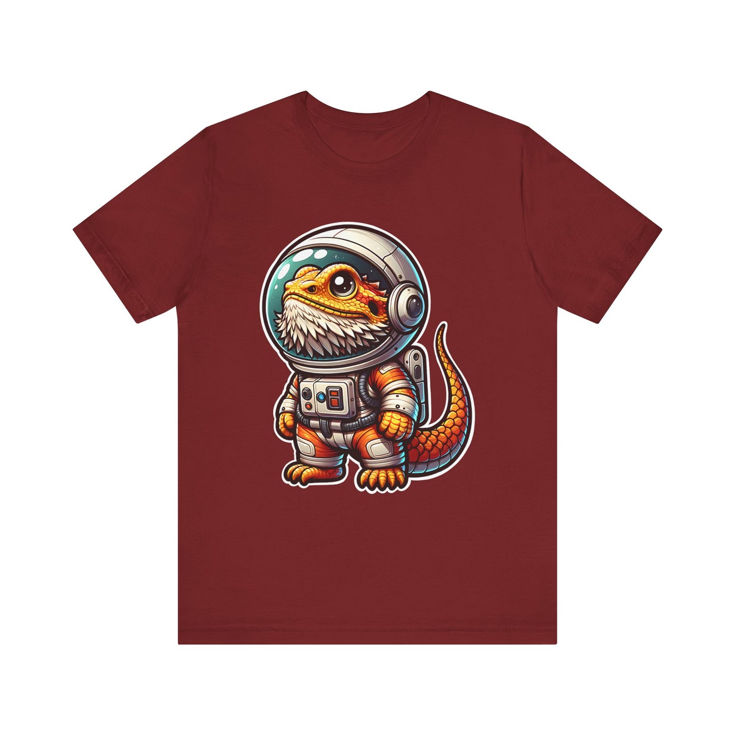 Space Beardie Unisex Jersey Tee - Casual Everyday Wear - Great for Reptile Lovers