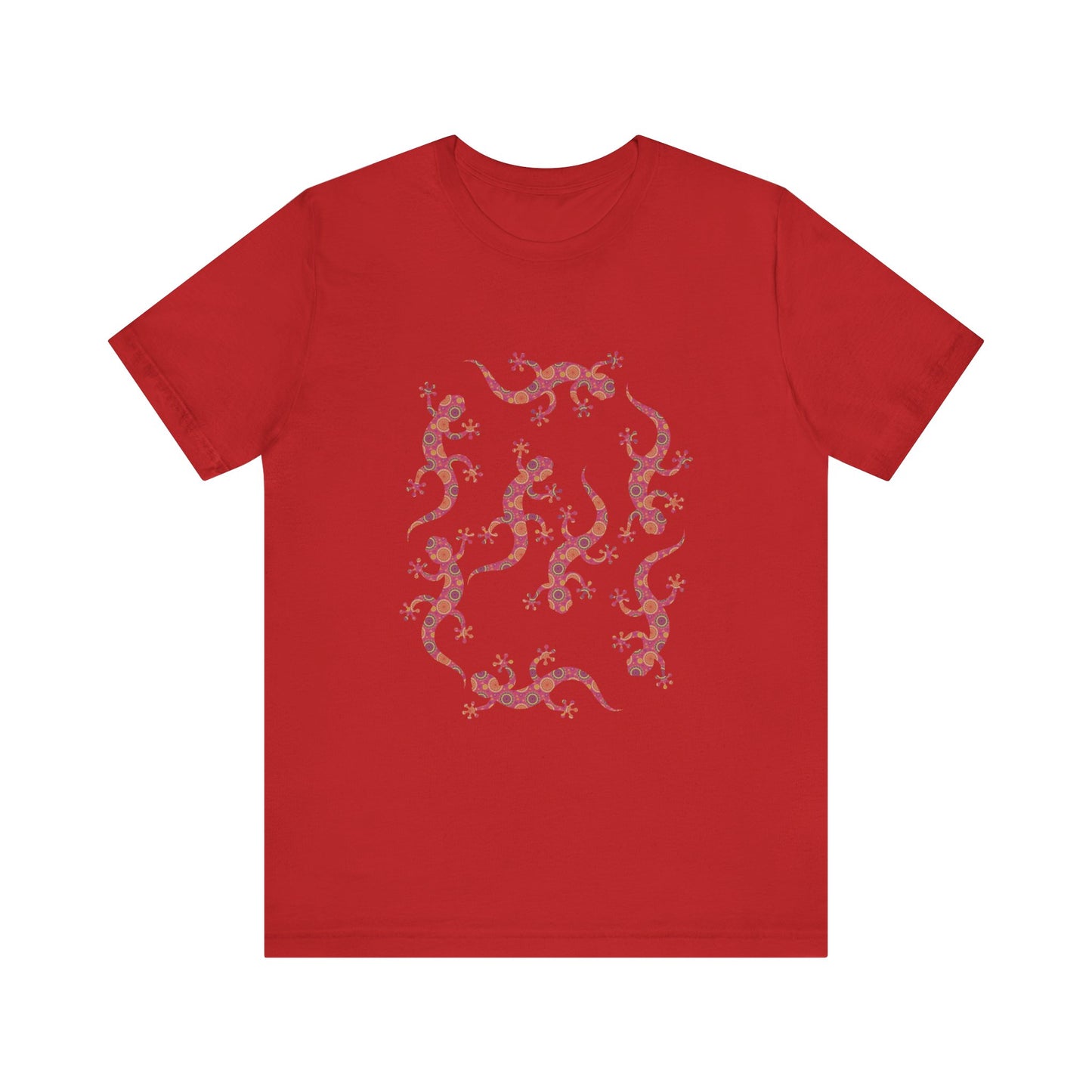 Lots of Geckos Unisex Jersey Tee - Casual Everyday Wear - Great for Reptile Lovers