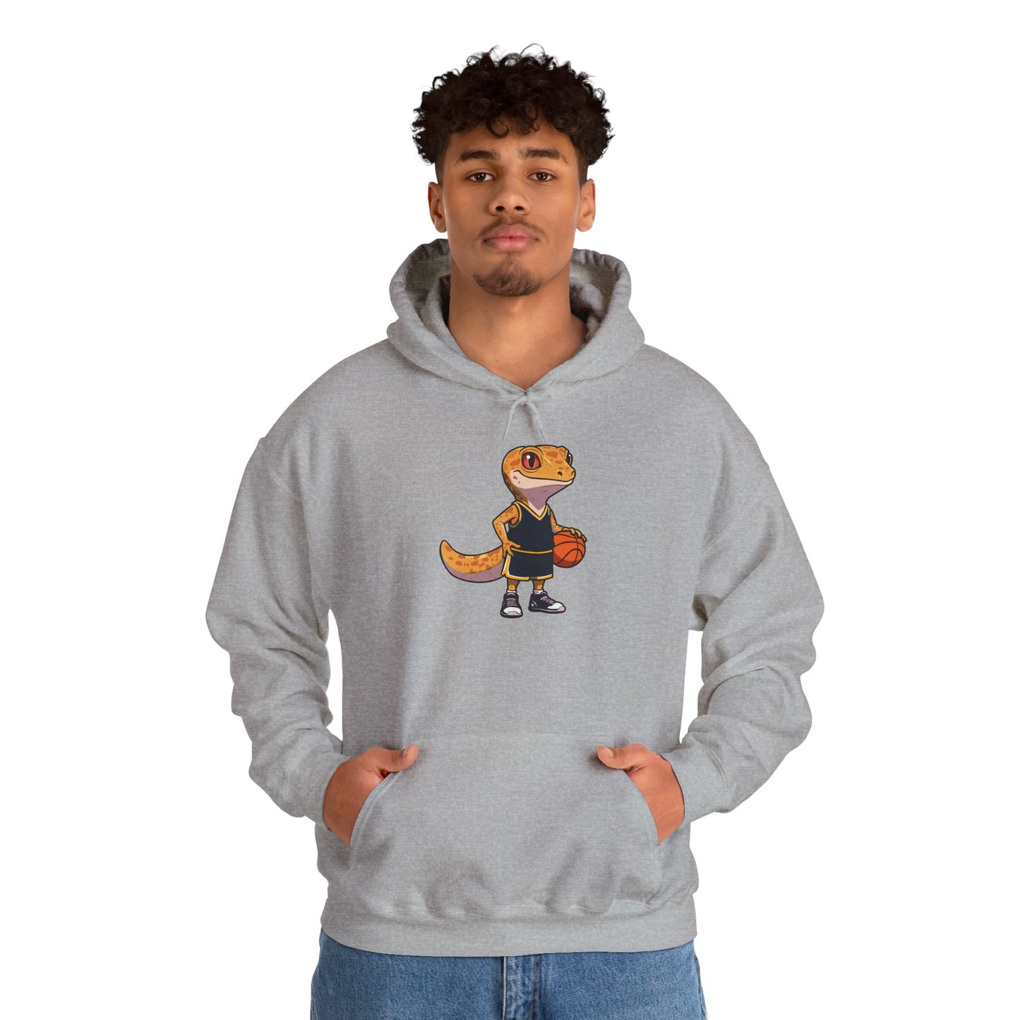 Gecko Baller Unisex Hooded Sweatshirt with Bold Print - Great for Reptile Lovers