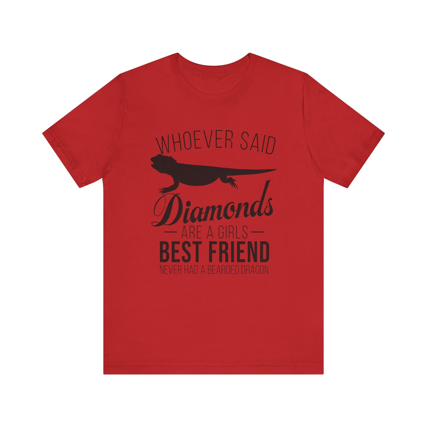 Dragons Are a Girl's Best Friend Unisex Jersey Tee - Casual Everyday Wear - Great for Reptile Lovers
