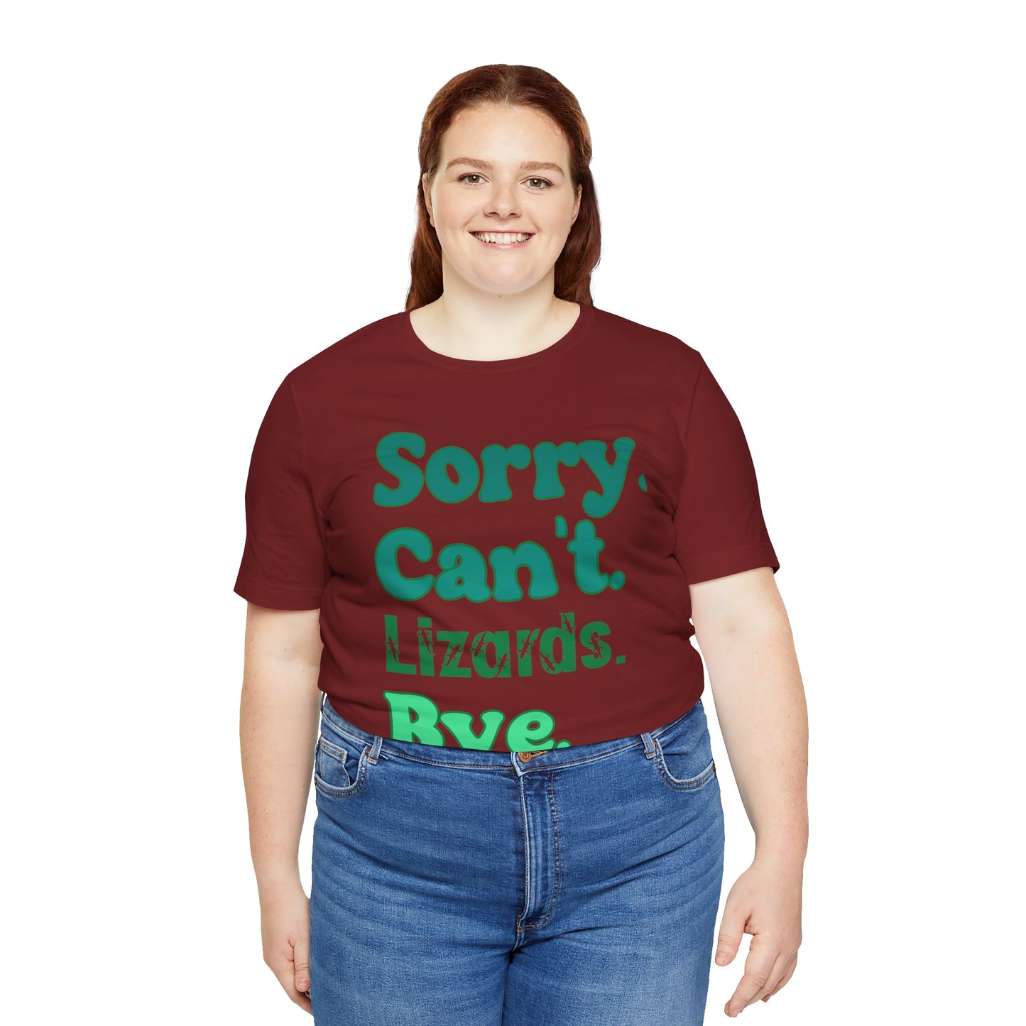 "Sorry Lizards" Unisex Jersey Tee - Casual Everyday Wear - Great for Reptile Lovers