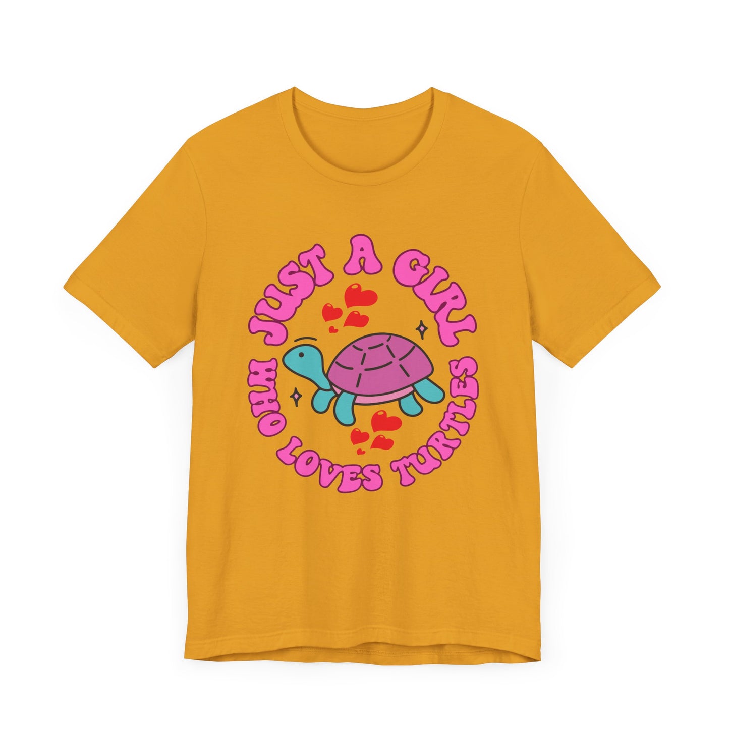 "Just a Girl Who Loves Turtles" Unisex Jersey Tee - Casual Everyday Wear - Great for Reptile Lovers