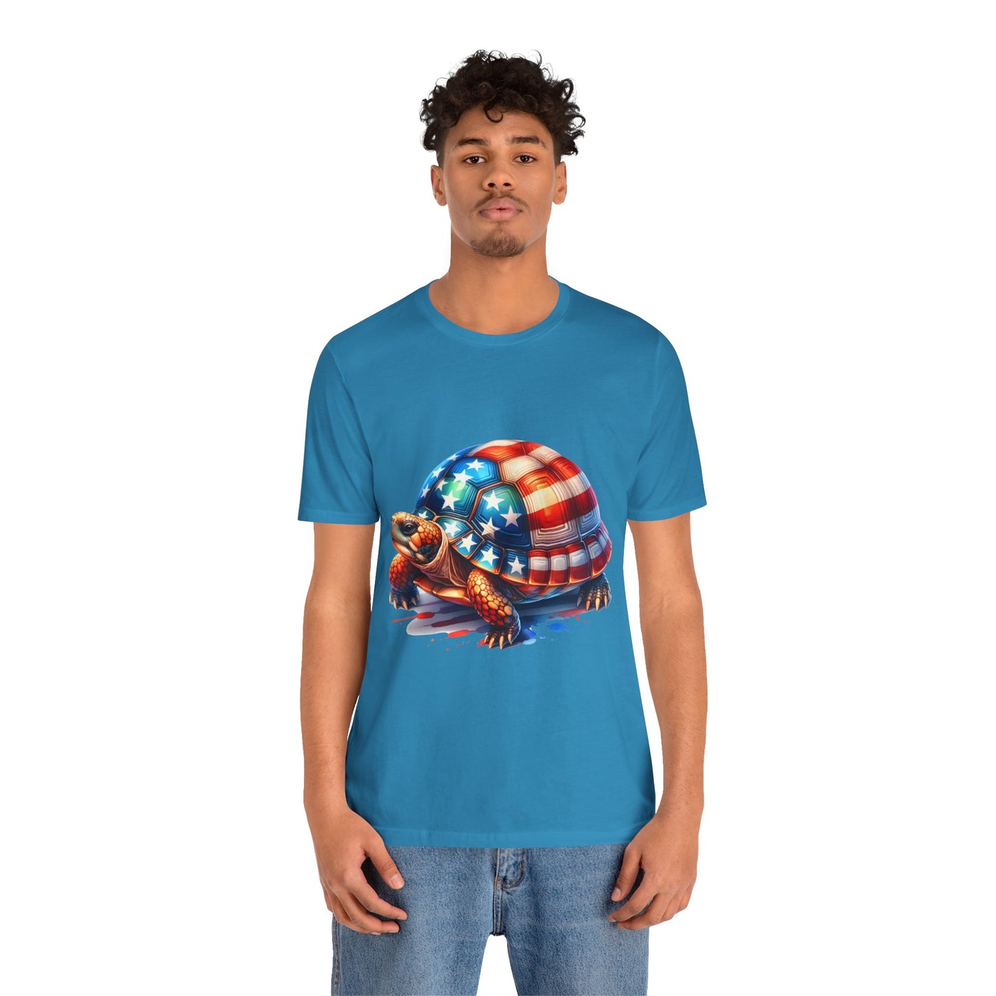 American Turtle Unisex Jersey Tee - Casual Everyday Wear - Great for Reptile Lovers