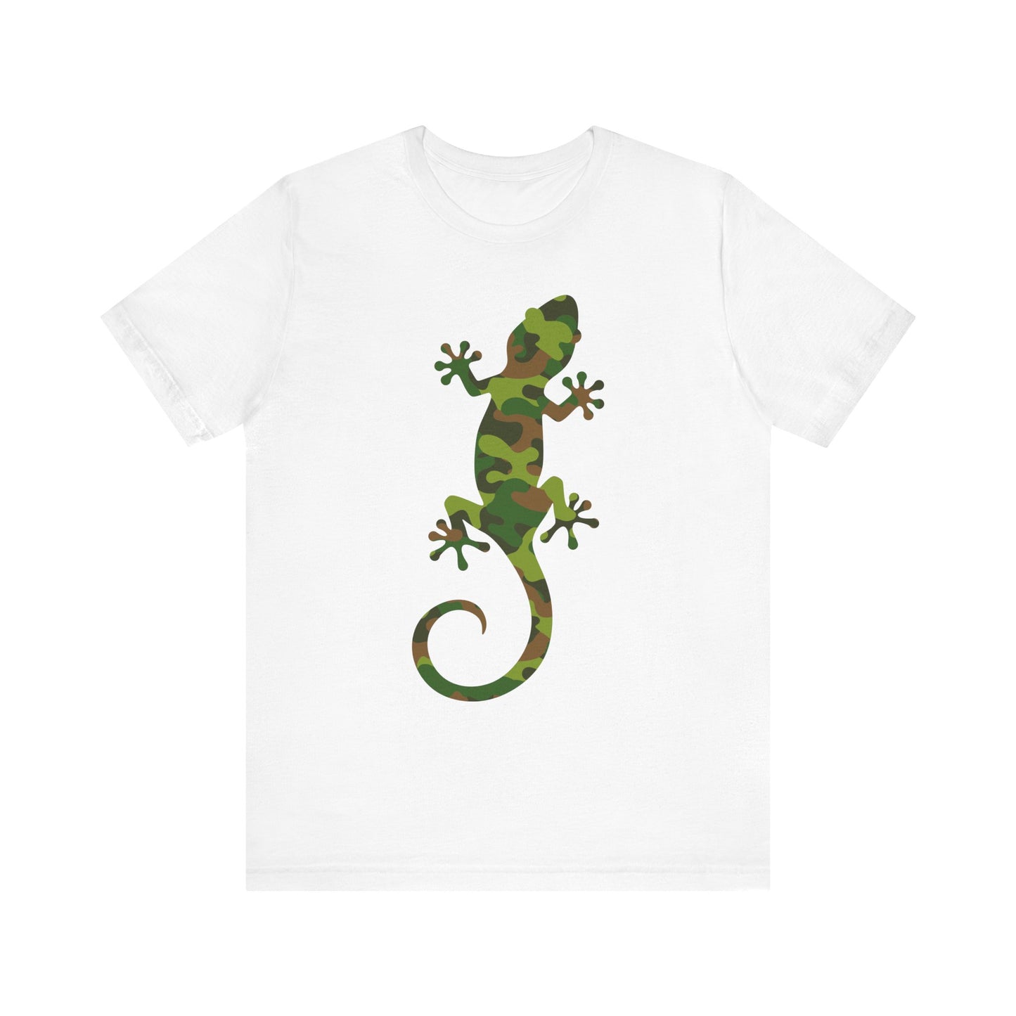 Camo Lizard Unisex Jersey Tee - Casual Everyday Wear - Great for Reptile Lovers