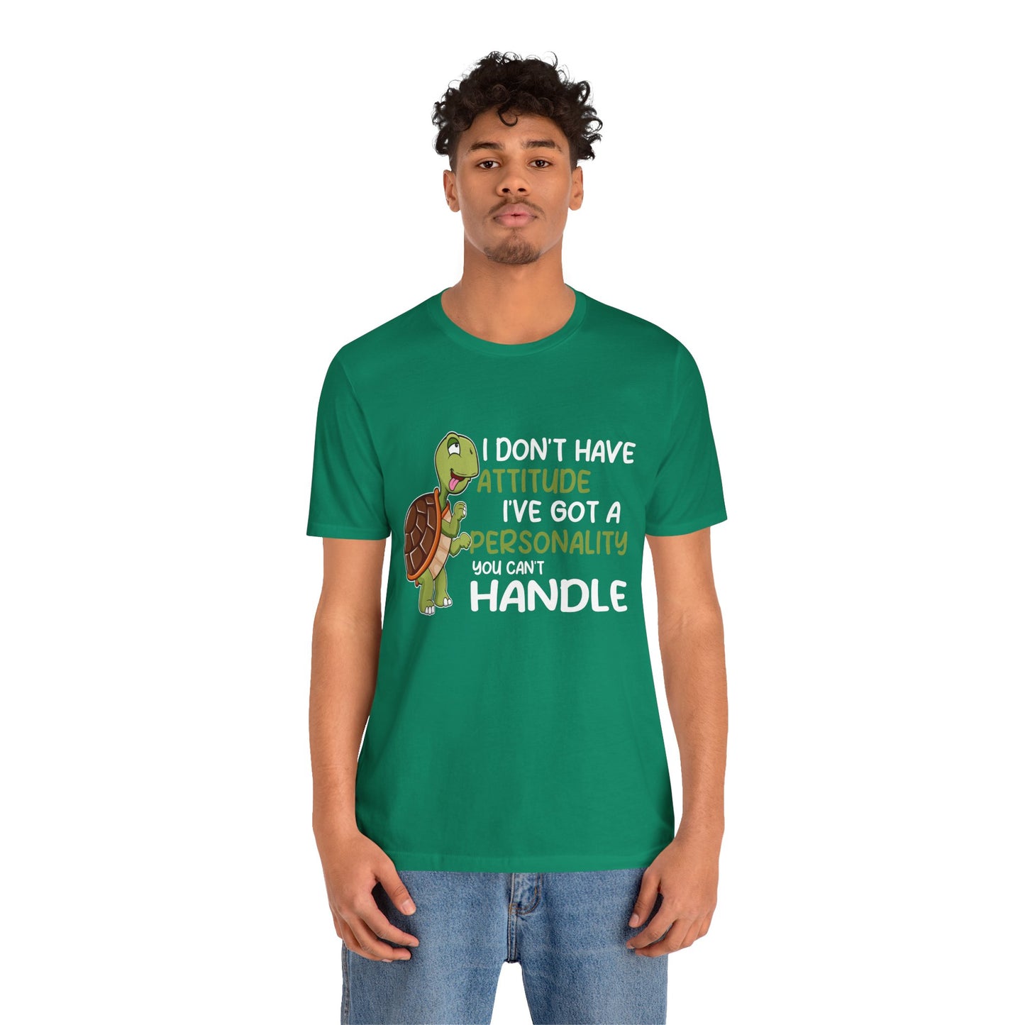 "I Don't Have Attitude" Unisex Jersey Tee - Casual Everyday Wear - Great for Reptile Lovers