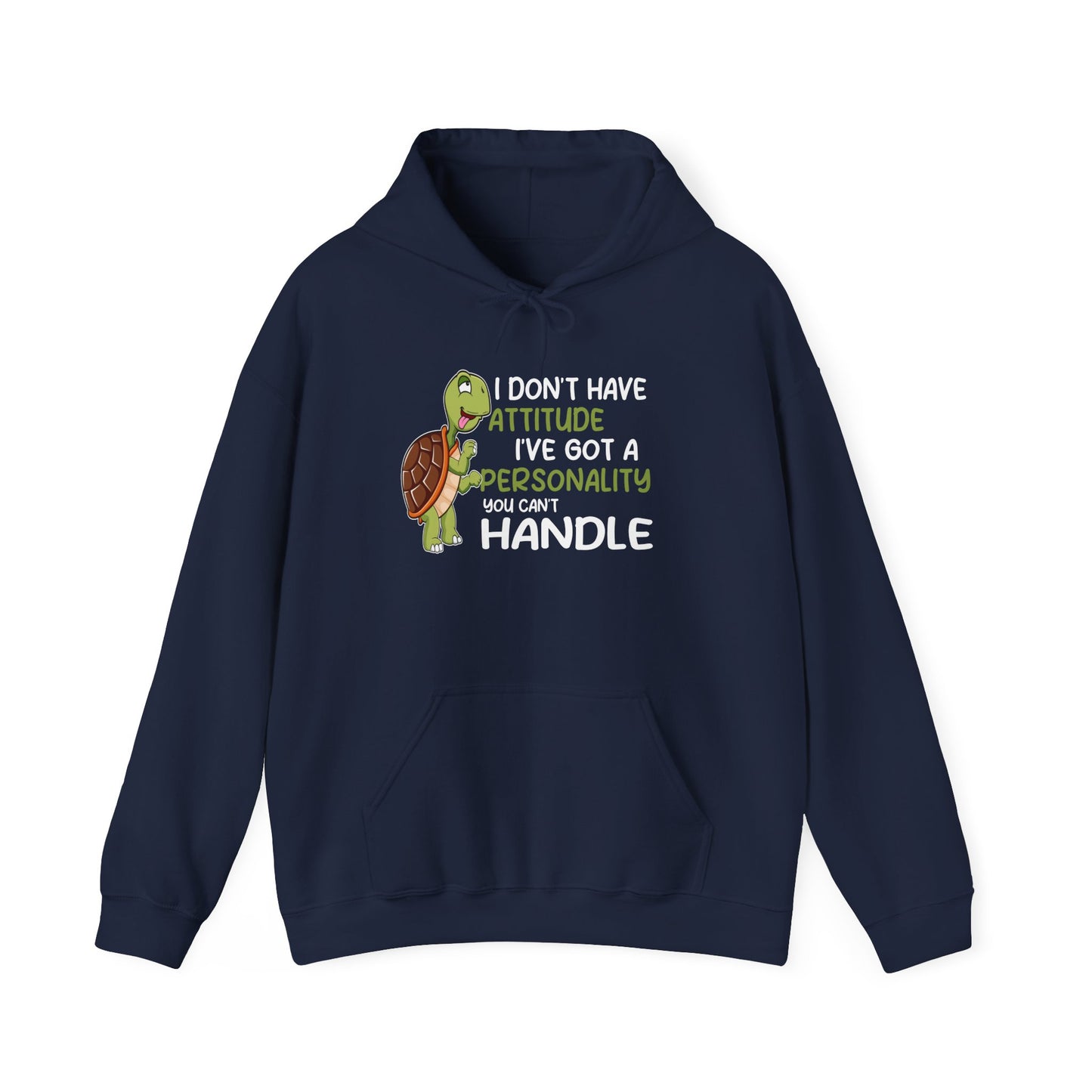 "A Personality You Can't Handle" Cozy Unisex Hooded Sweatshirt with Bold Print - Great for Reptile Lovers