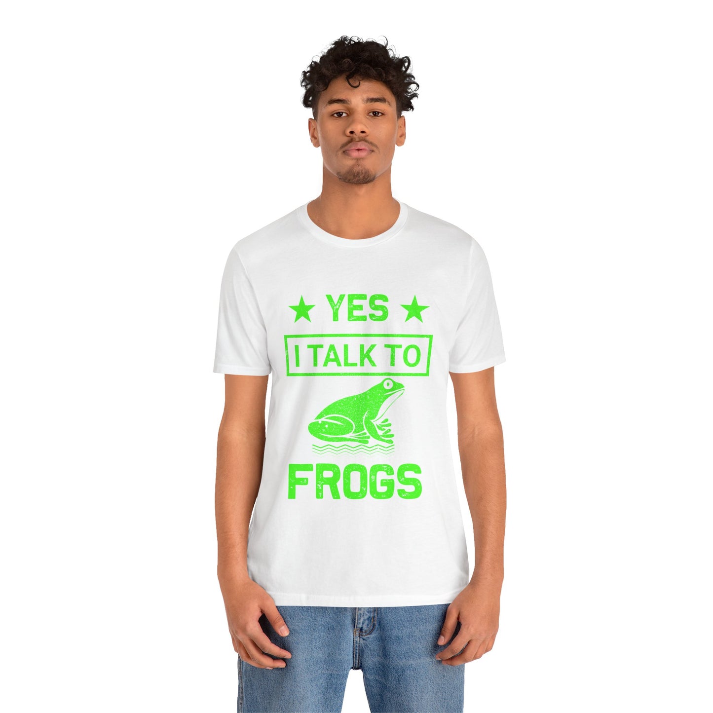 "I Talk to Frogs" Unisex Jersey Tee - Casual Everyday Wear - Great for Reptile Lovers