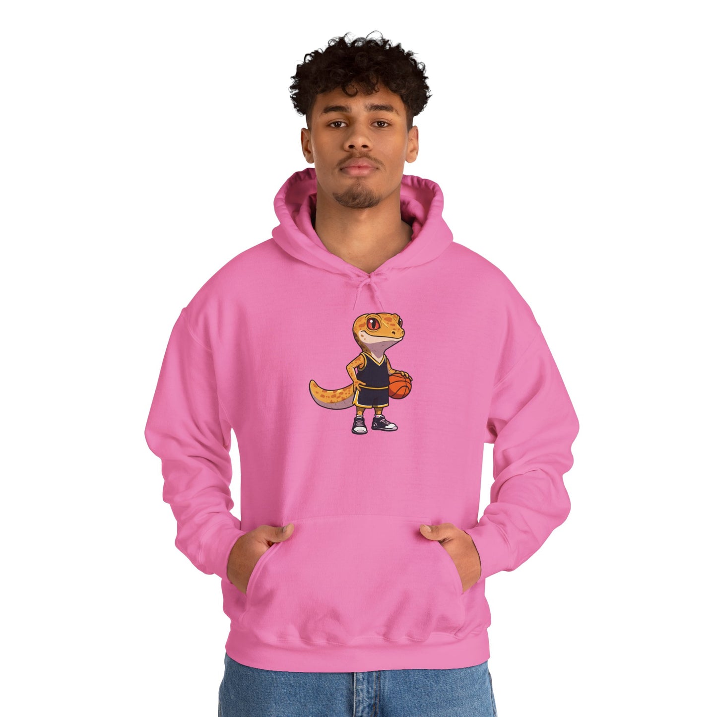 Gecko Baller Unisex Hooded Sweatshirt with Bold Print - Great for Reptile Lovers