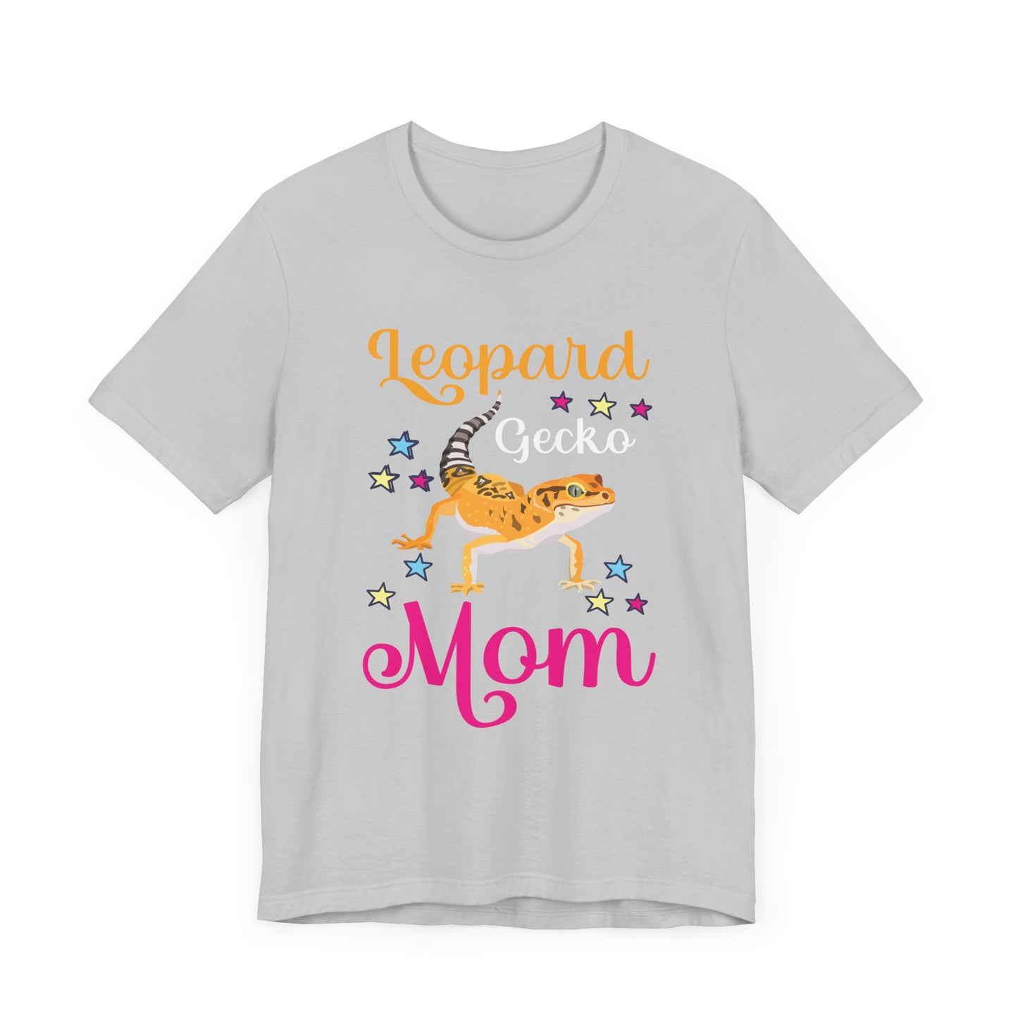 "Leopard Gecko Mom" Print Unisex Jersey Tee - Casual Everyday Wear - Great for Reptile Lovers