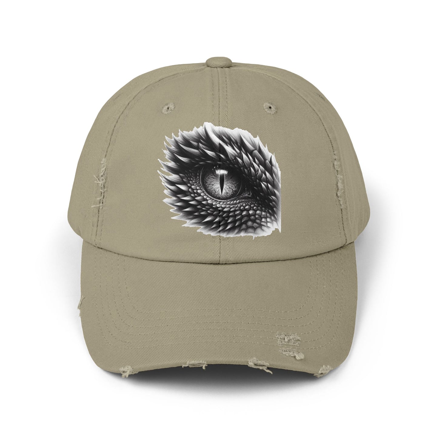Reptile Eye Unisex Distressed Cap - Casual Streetwear Hat for Everyday Use - Great for Reptile Lovers
