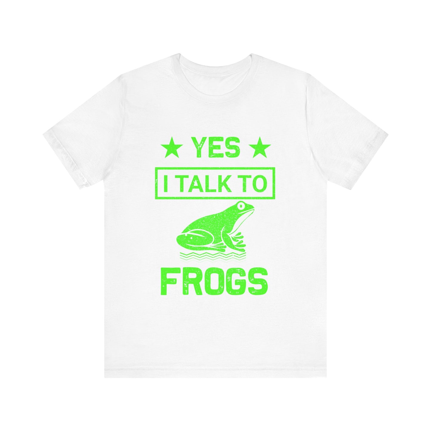"I Talk to Frogs" Unisex Jersey Tee - Casual Everyday Wear - Great for Reptile Lovers