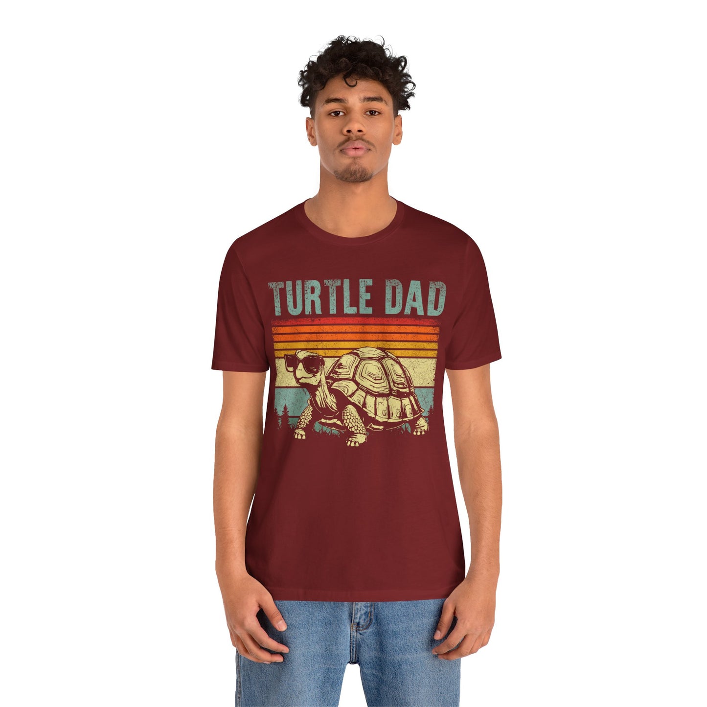 "Turtle Dad" Unisex Jersey Tee - Casual Everyday Wear - Great for Reptile Lovers
