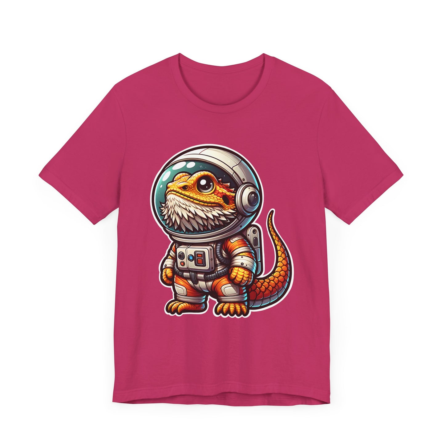 Space Beardie Unisex Jersey Tee - Casual Everyday Wear - Great for Reptile Lovers