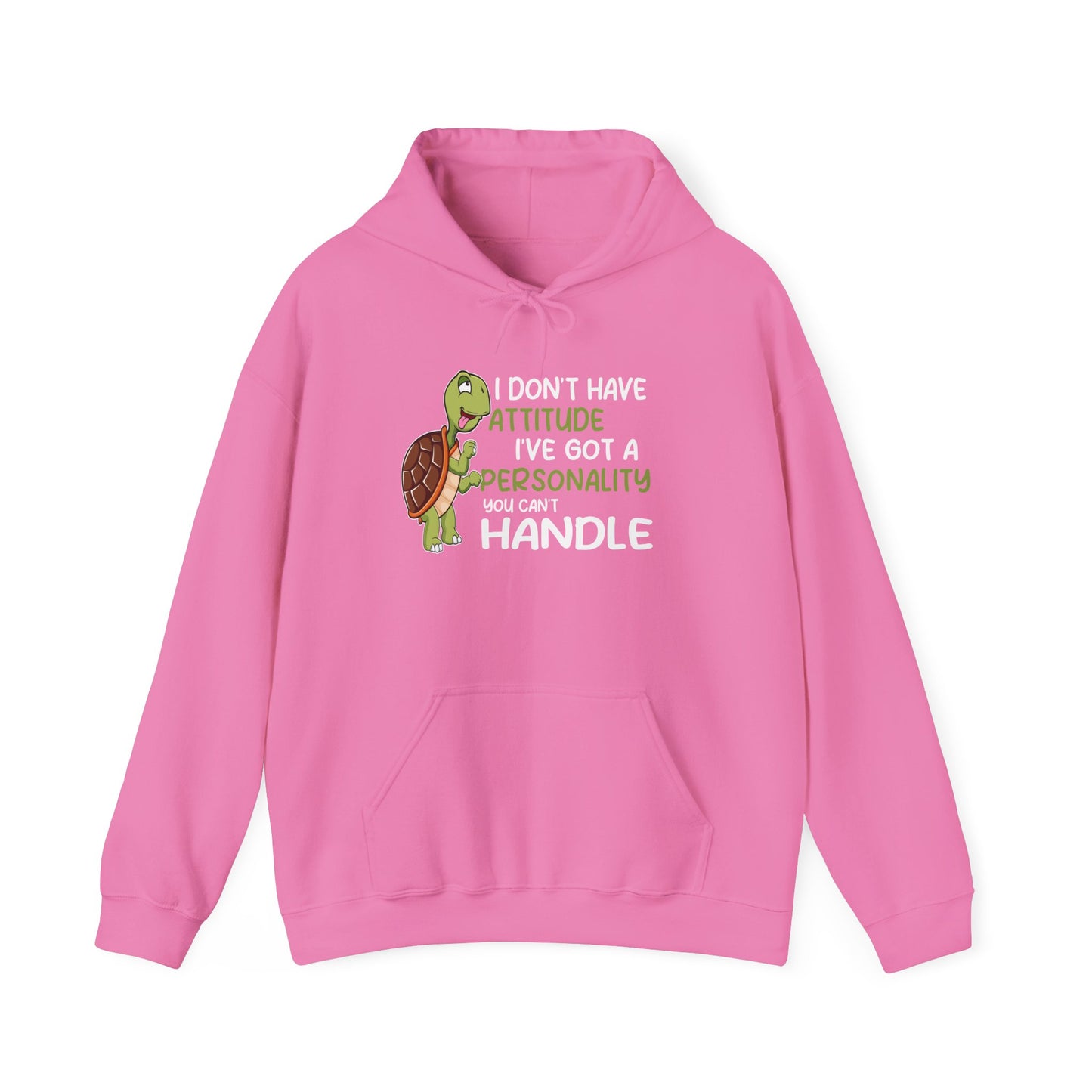 "A Personality You Can't Handle" Cozy Unisex Hooded Sweatshirt with Bold Print - Great for Reptile Lovers