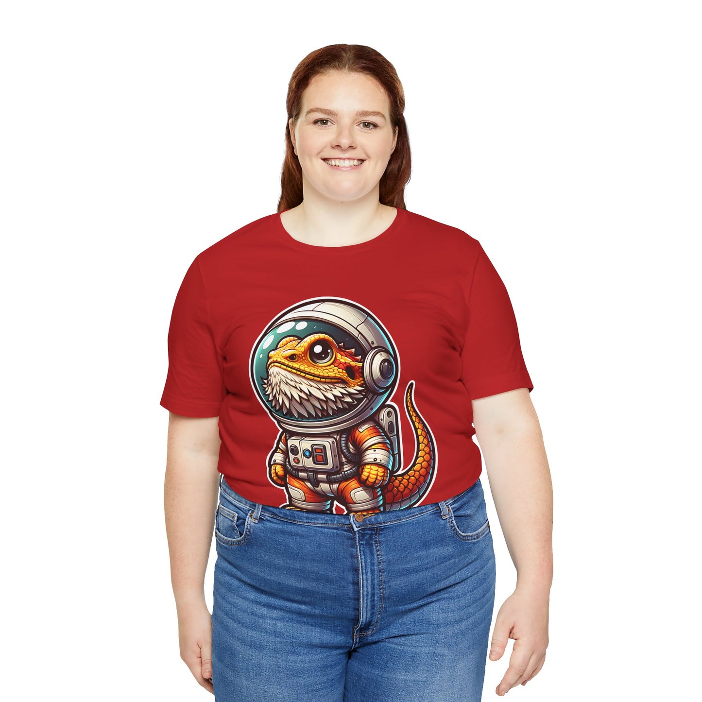 Space Beardie Unisex Jersey Tee - Casual Everyday Wear - Great for Reptile Lovers