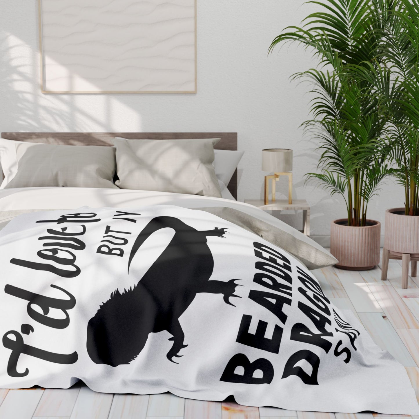 "My Bearded Dragon Said No" Cozy Arctic Fleece Blanket | Perfect for Home Decor, Gifting, and Cozy Nights - Snuggle up with a Reptile