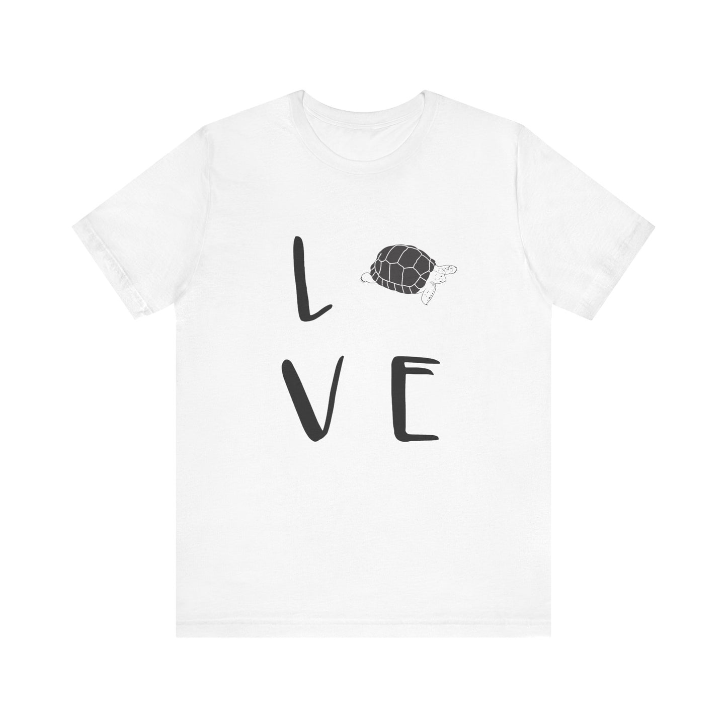 Tortoise Love Unisex Jersey Tee - Casual Everyday Wear - Great for Reptile Lovers