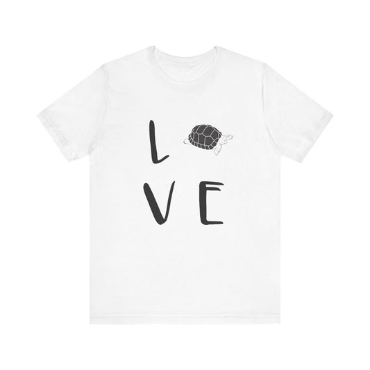 Tortoise Love Unisex Jersey Tee - Casual Everyday Wear - Great for Reptile Lovers