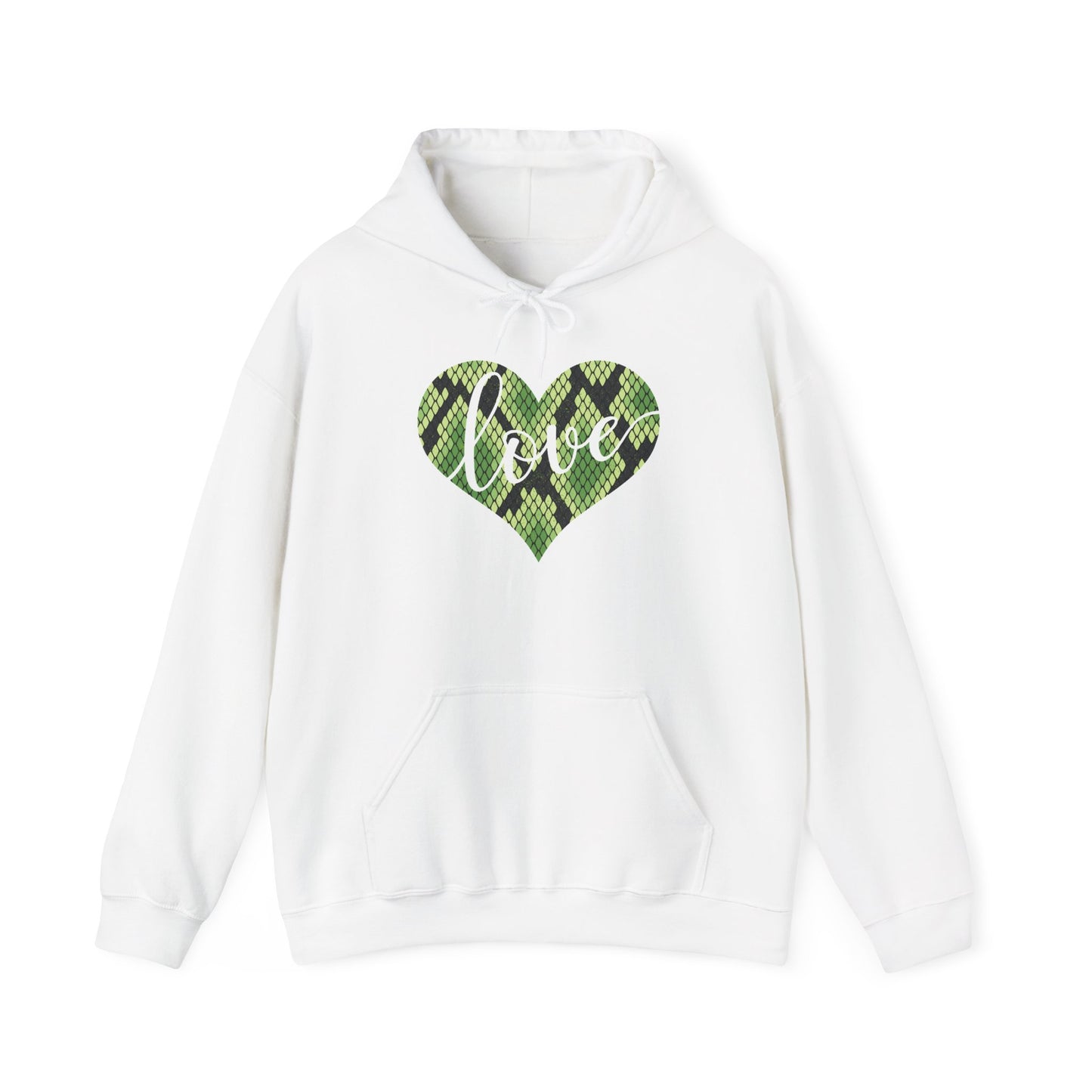 Reptile Love Unisex Hooded Sweatshirt with Bold Print - Great for Reptile Lovers