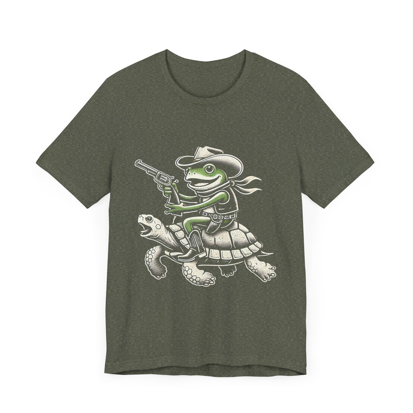 Cowboy Frog Unisex Jersey Tee - Casual Everyday Wear - Great for Reptile Lovers