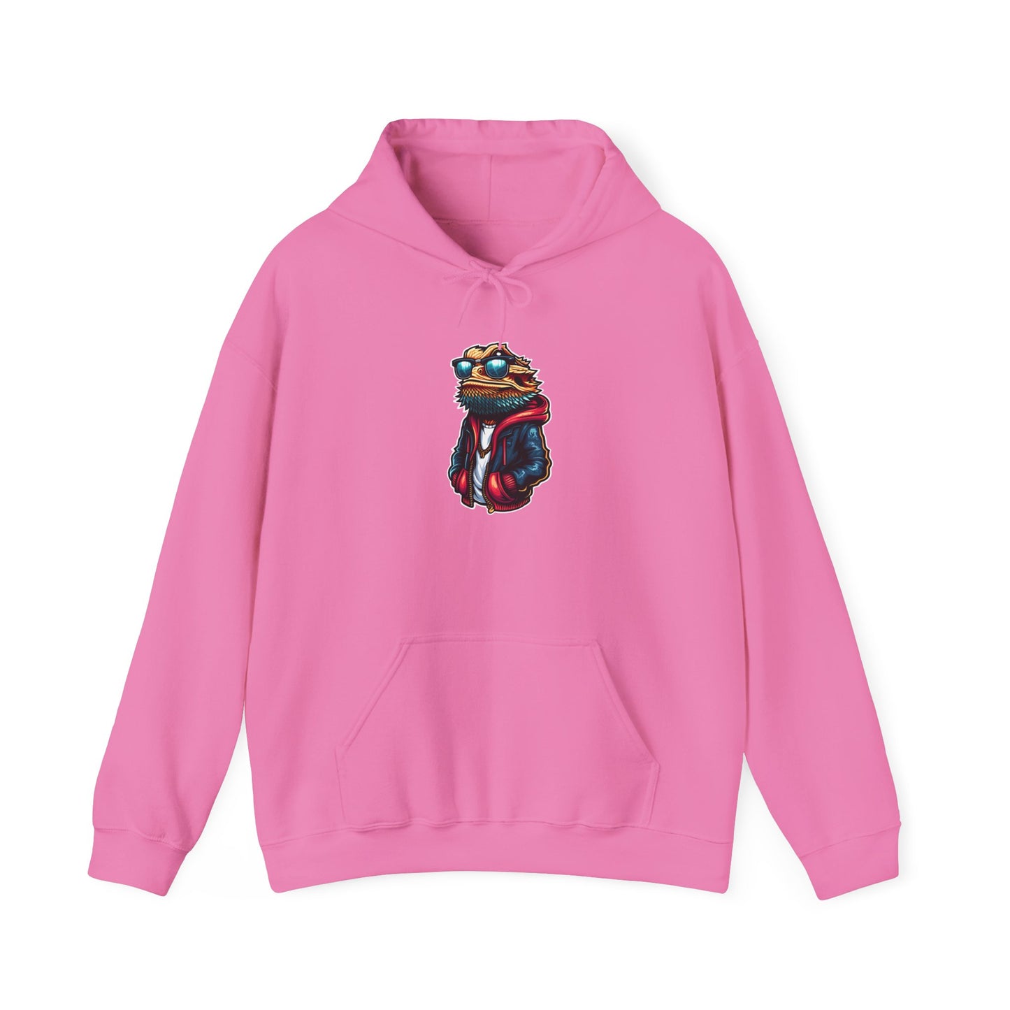 Cool Beardie Unisex Hooded Sweatshirt with Bold Print - Great for Reptile Lovers