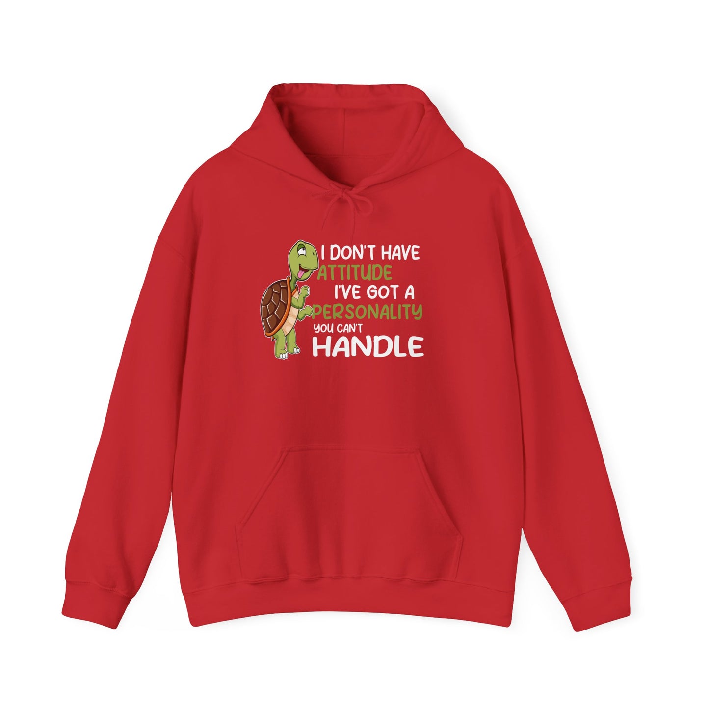 "A Personality You Can't Handle" Cozy Unisex Hooded Sweatshirt with Bold Print - Great for Reptile Lovers