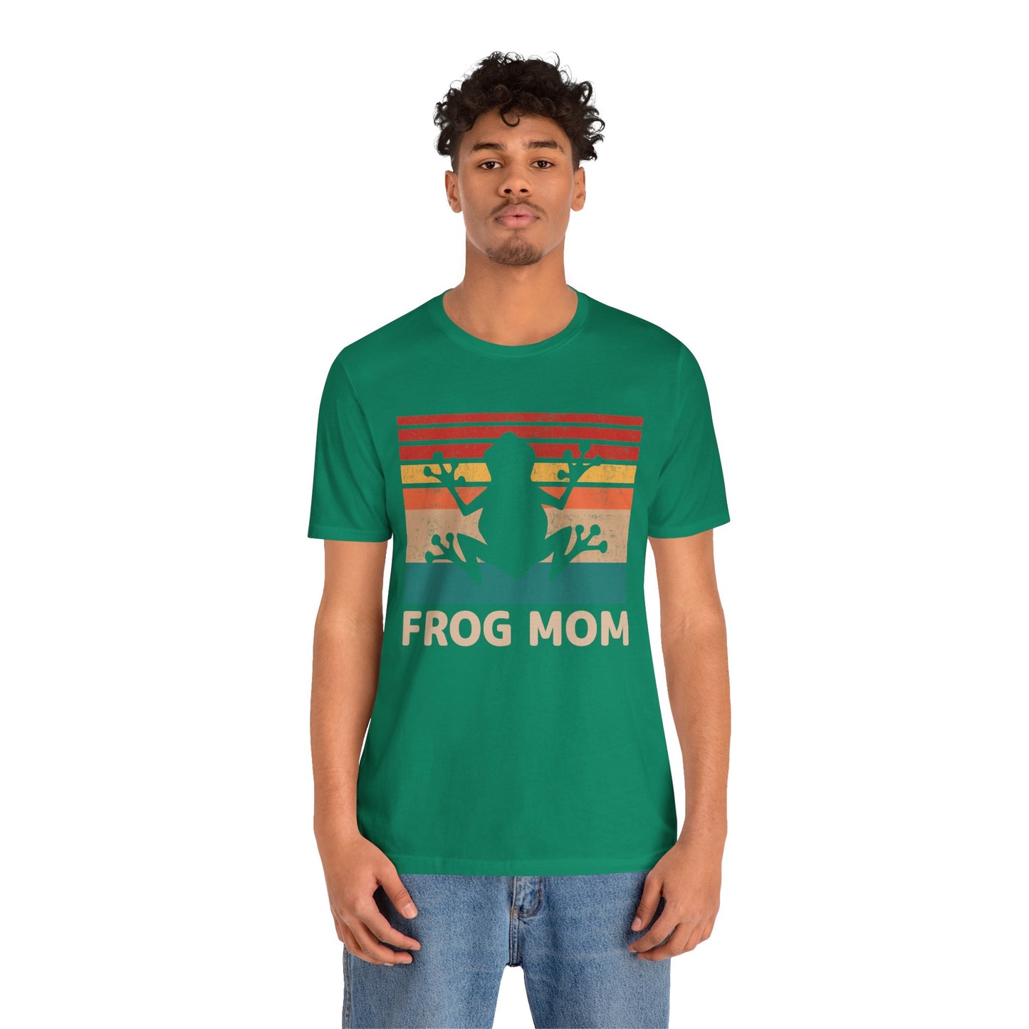 "Frog Mom" Unisex Jersey Tee - Casual Everyday Wear - Great for Reptile Lovers