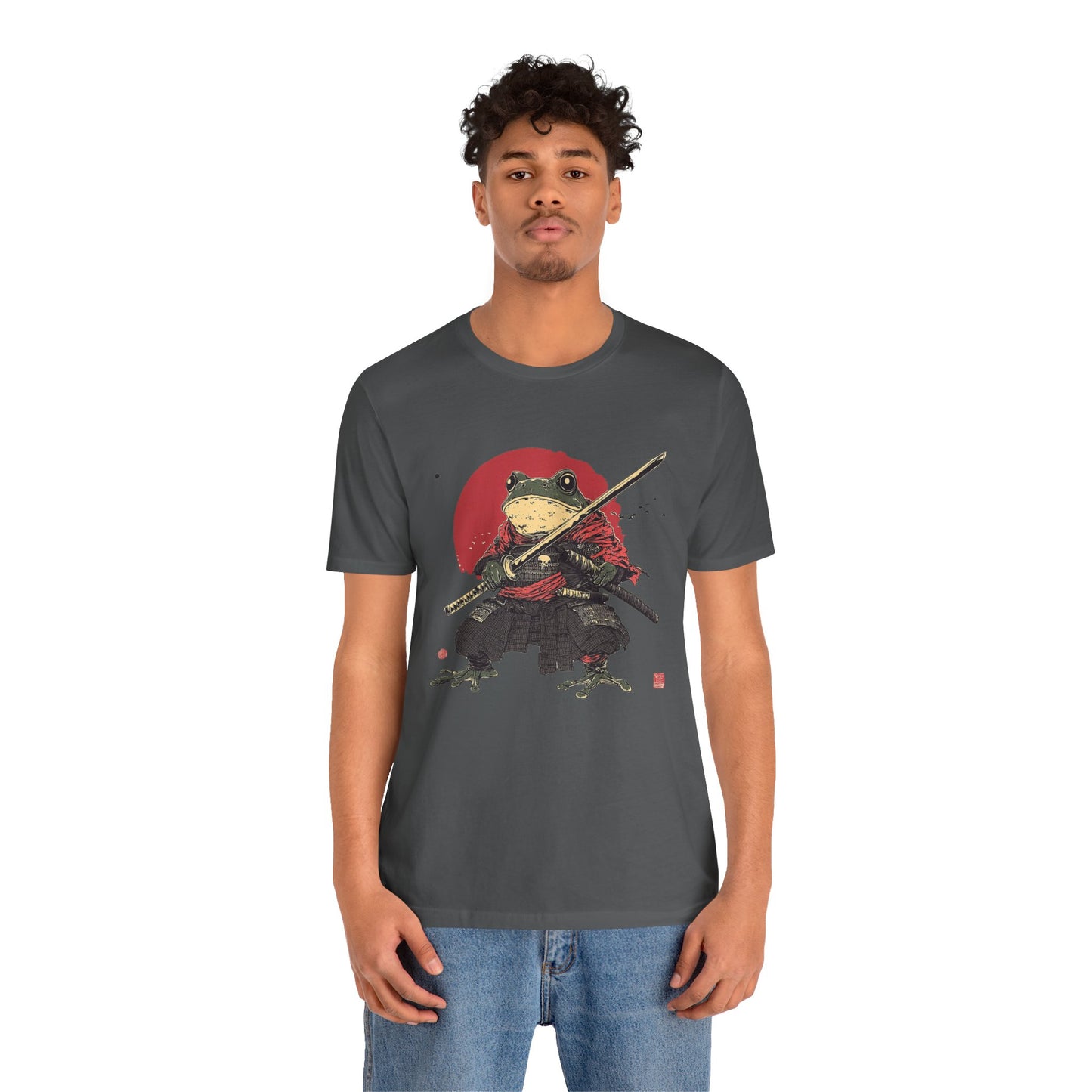Samurai Frog Unisex Jersey Tee - Casual Everyday Wear - Great for Reptile Lovers