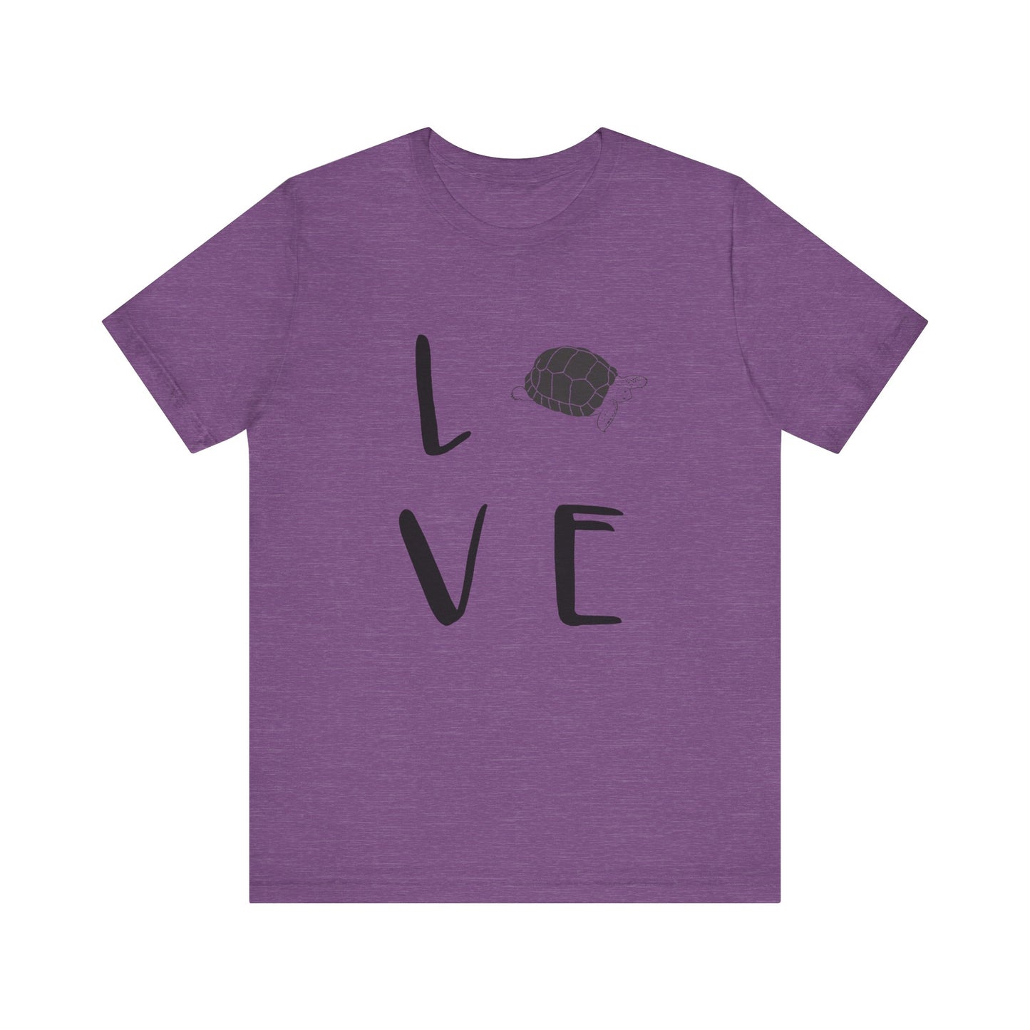 Tortoise Love Unisex Jersey Tee - Casual Everyday Wear - Great for Reptile Lovers