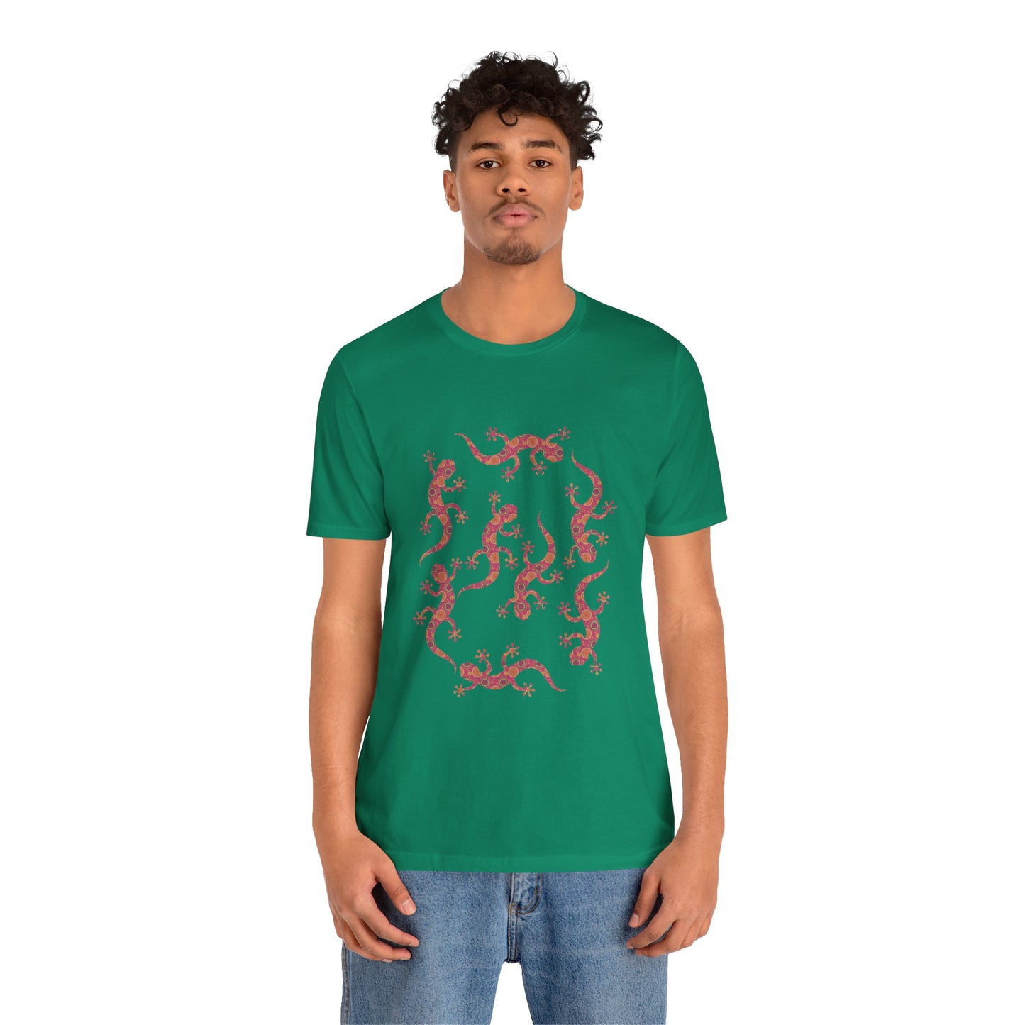 Lots of Geckos Unisex Jersey Tee - Casual Everyday Wear - Great for Reptile Lovers