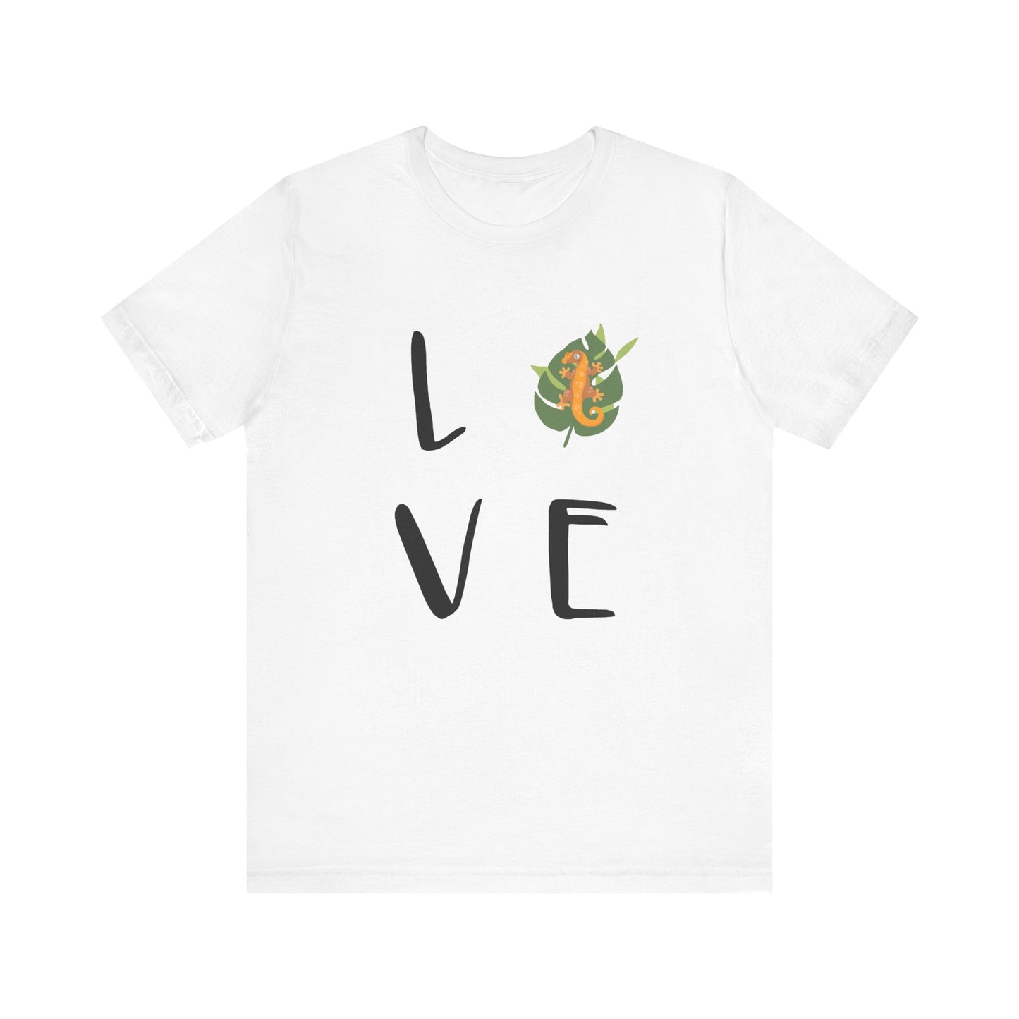 Crestie Love Unisex Jersey Tee - Casual Everyday Wear - Great for Reptile Lovers
