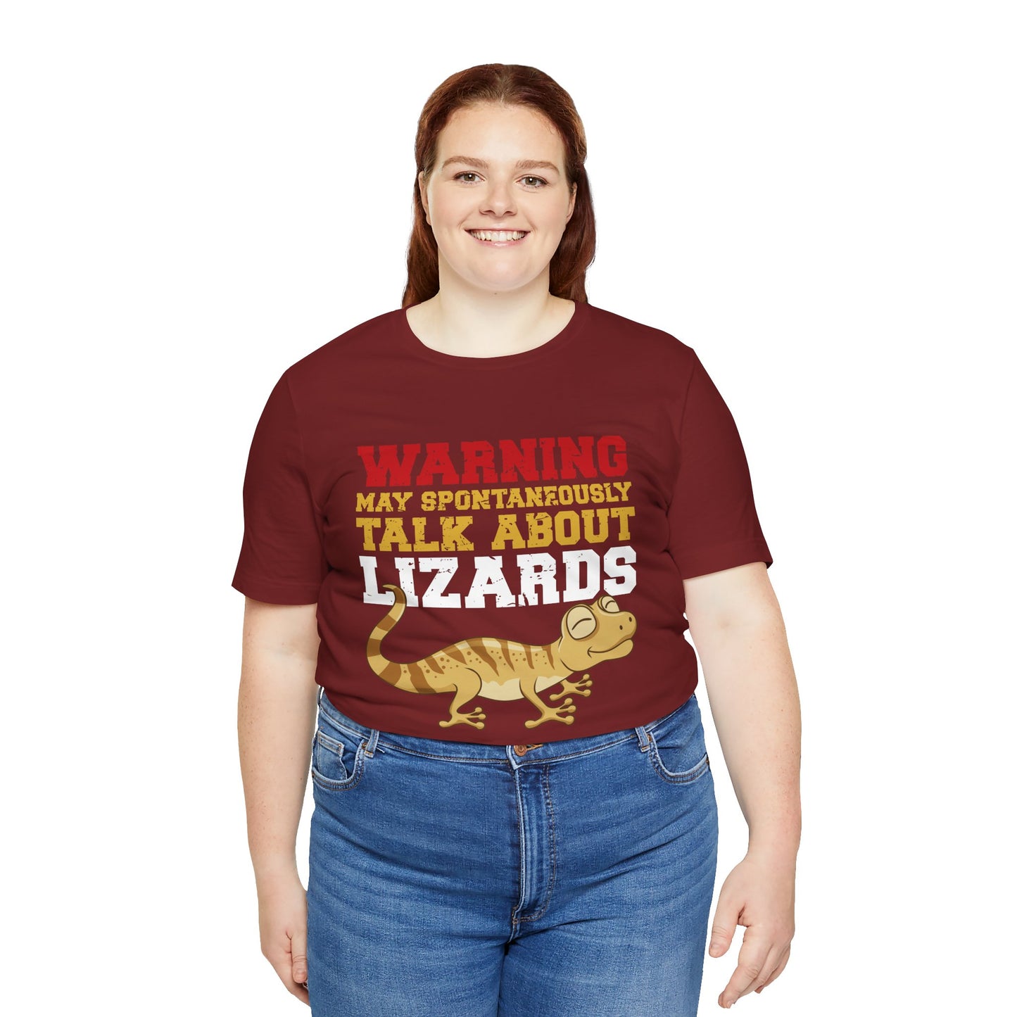 "May Talk About Lizards" Unisex Jersey Tee - Casual Everyday Wear - Great for Reptile Lovers